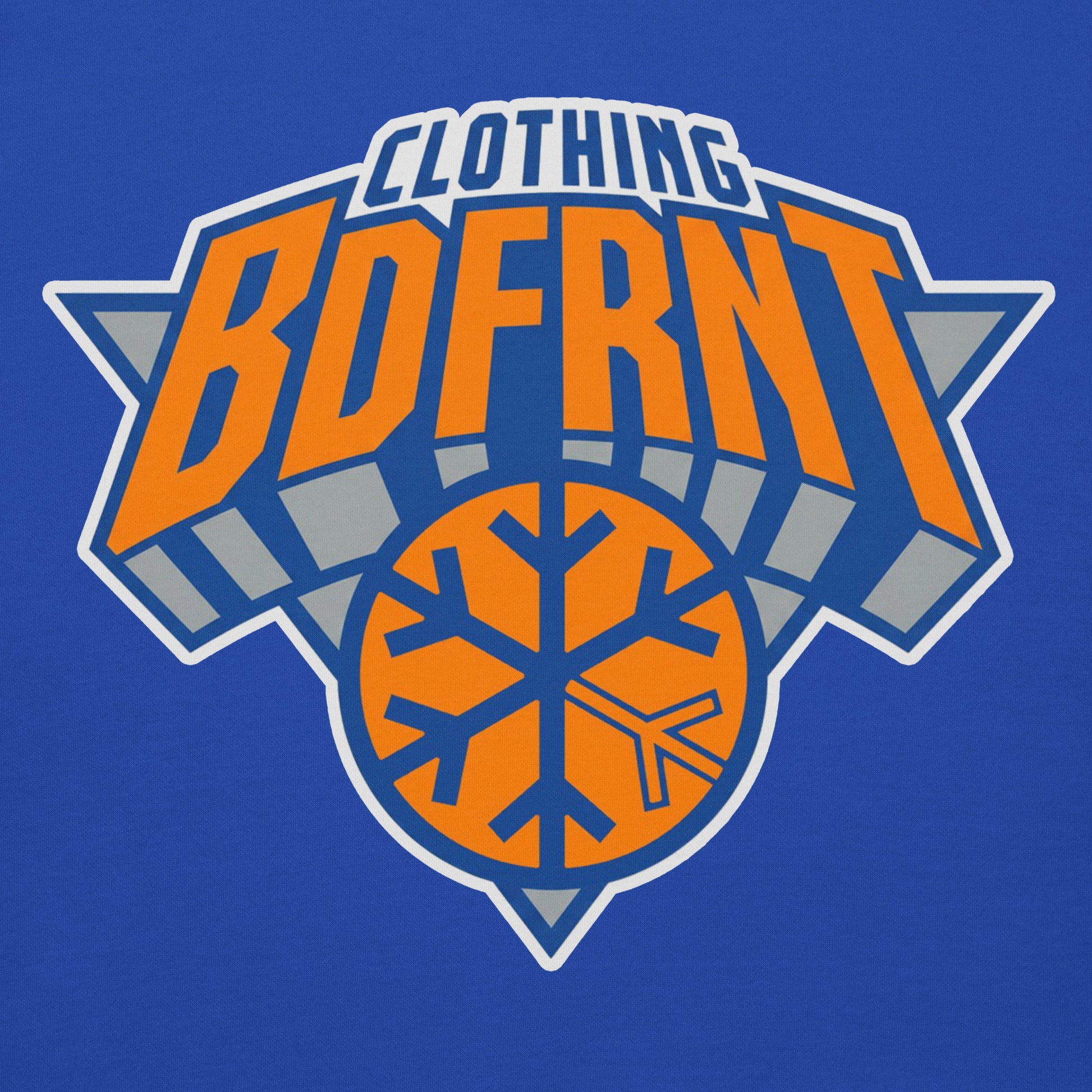 Blue-BDFRNT Logo 2011 Hoodie from B.Different Clothing, graphic, graffiti-inspired streetwear