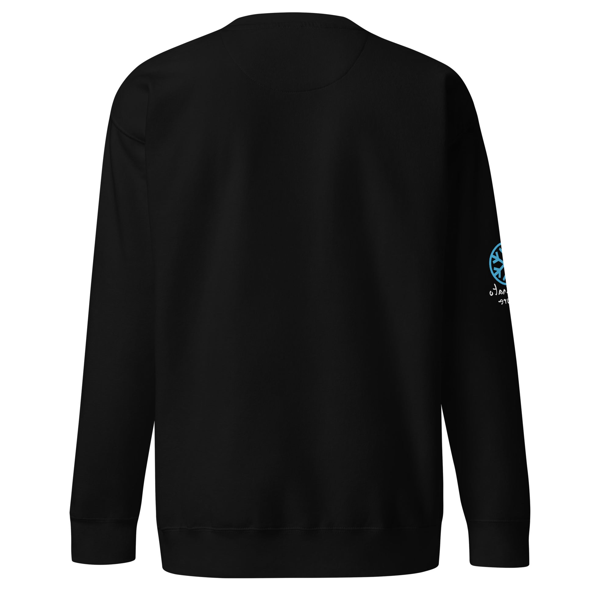 back of sweatshirt Leonardo black by B.Different Clothing independent streetwear brand inspired by street art graffiti
