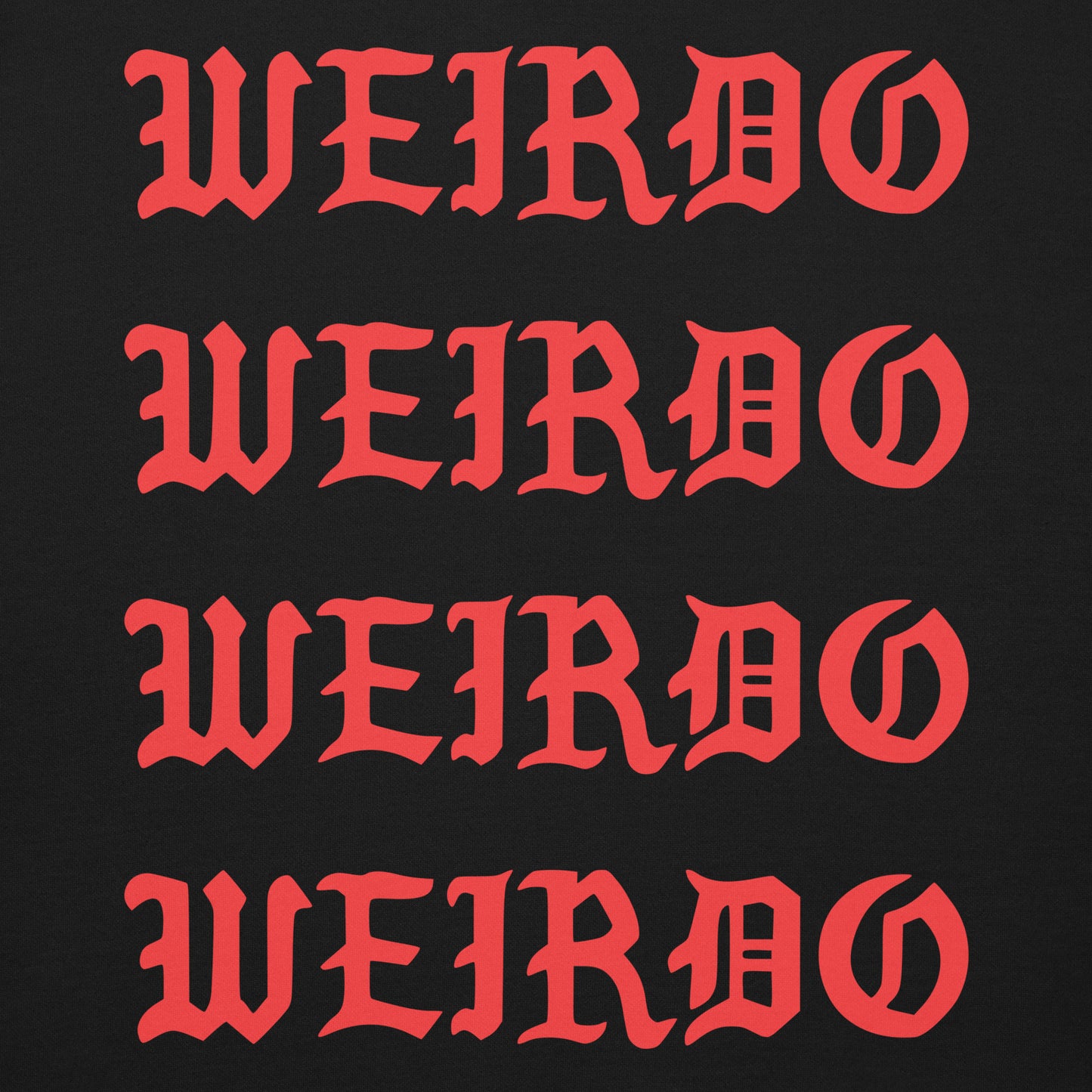 Black-I Feel Like a Weirdo Sweatshirt from B.Different Clothing, graphic, graffiti-inspired streetwear