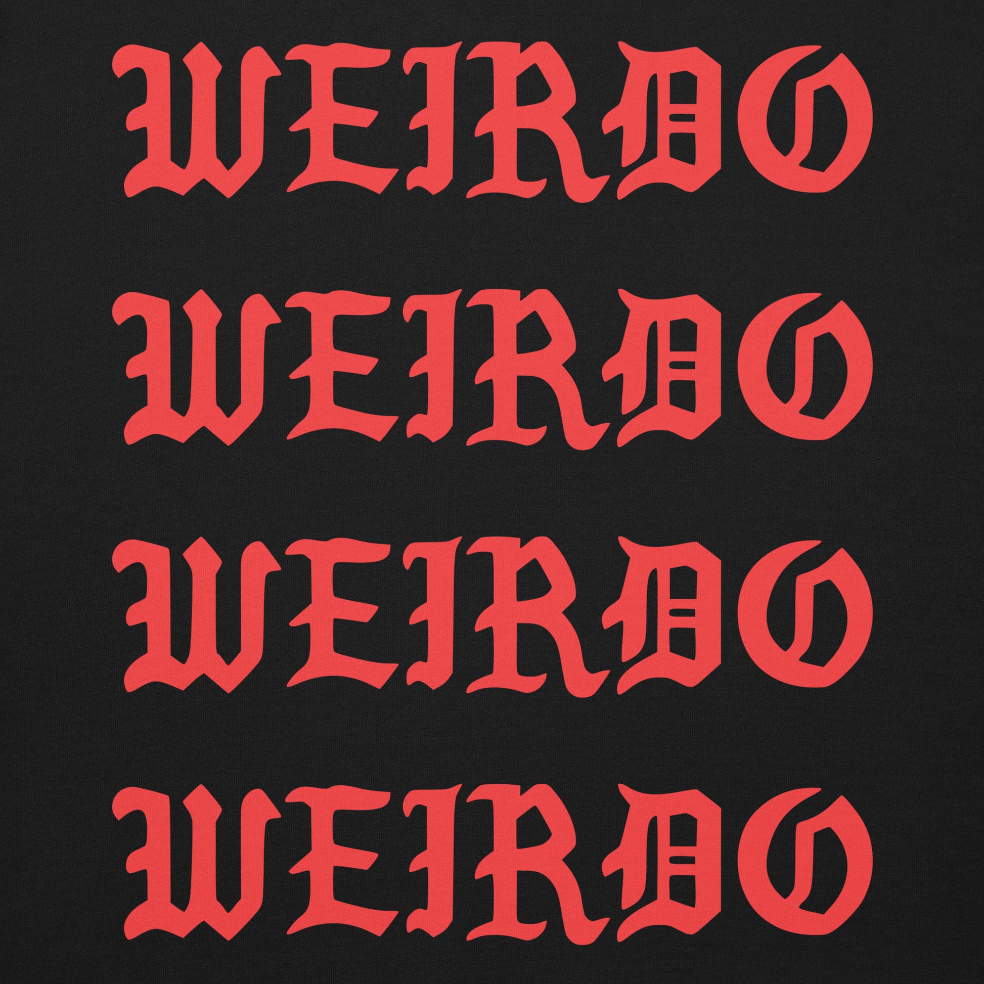 Black-I Feel Like a Weirdo Sweatshirt from B.Different Clothing, graphic, graffiti-inspired streetwear