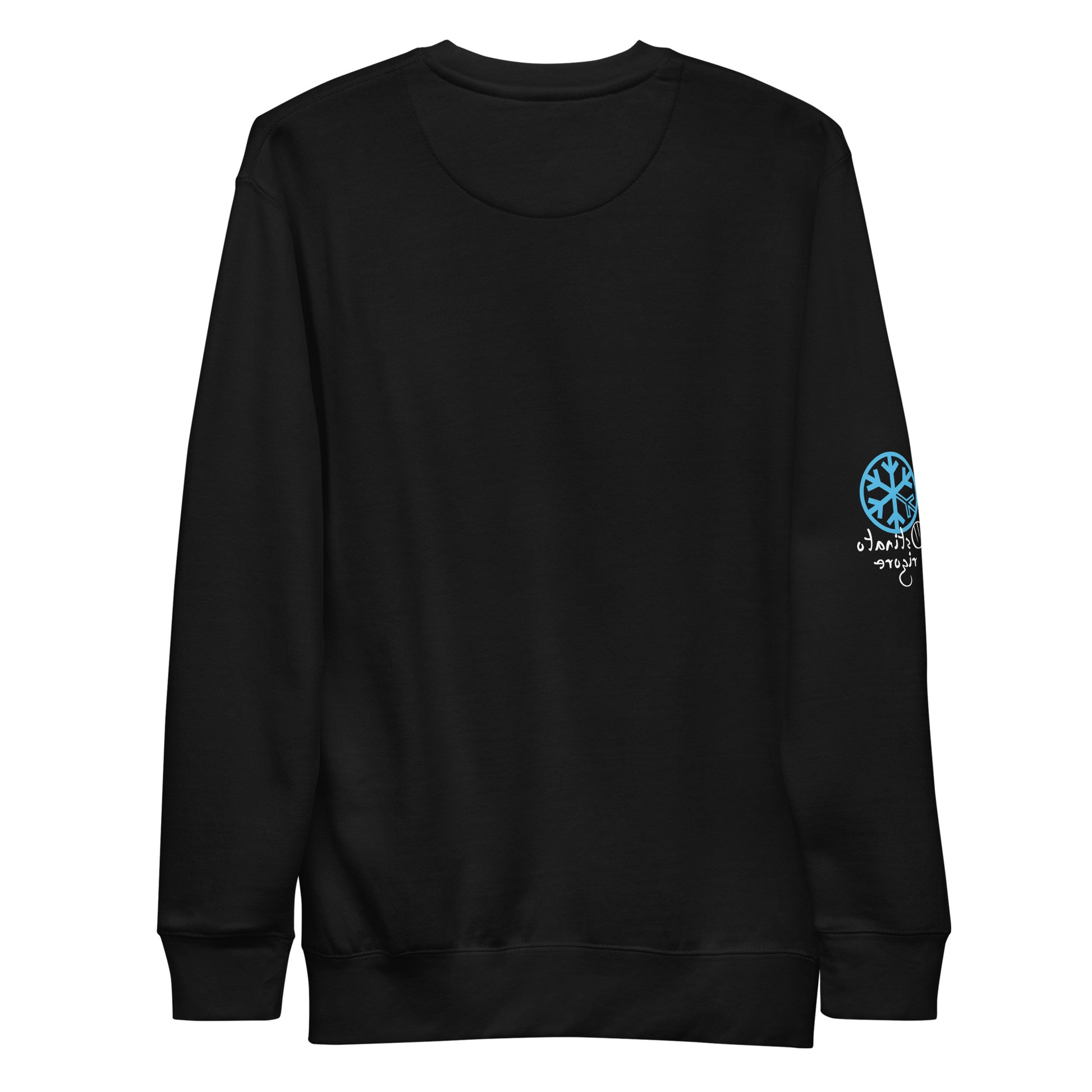 Black-Leonardo da Vinci Sweatshirt from B.Different Clothing, back view, graffiti-inspired streetwear