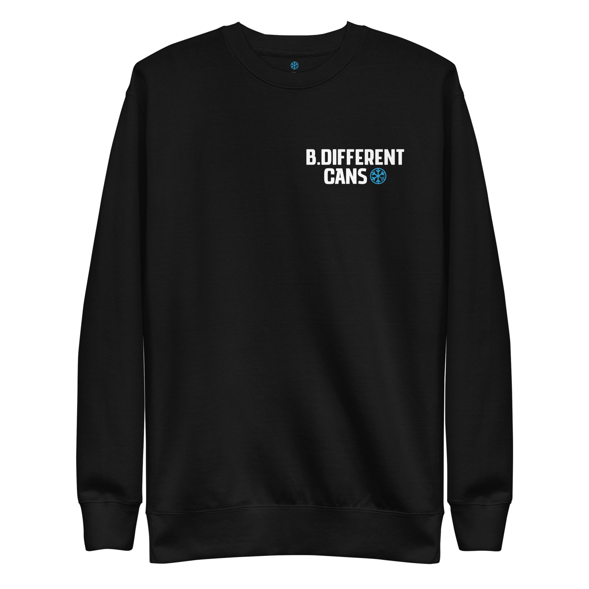 front of BLACK Can sweatshirt B.Different Clothing graffiti street art inspired streetwear brand