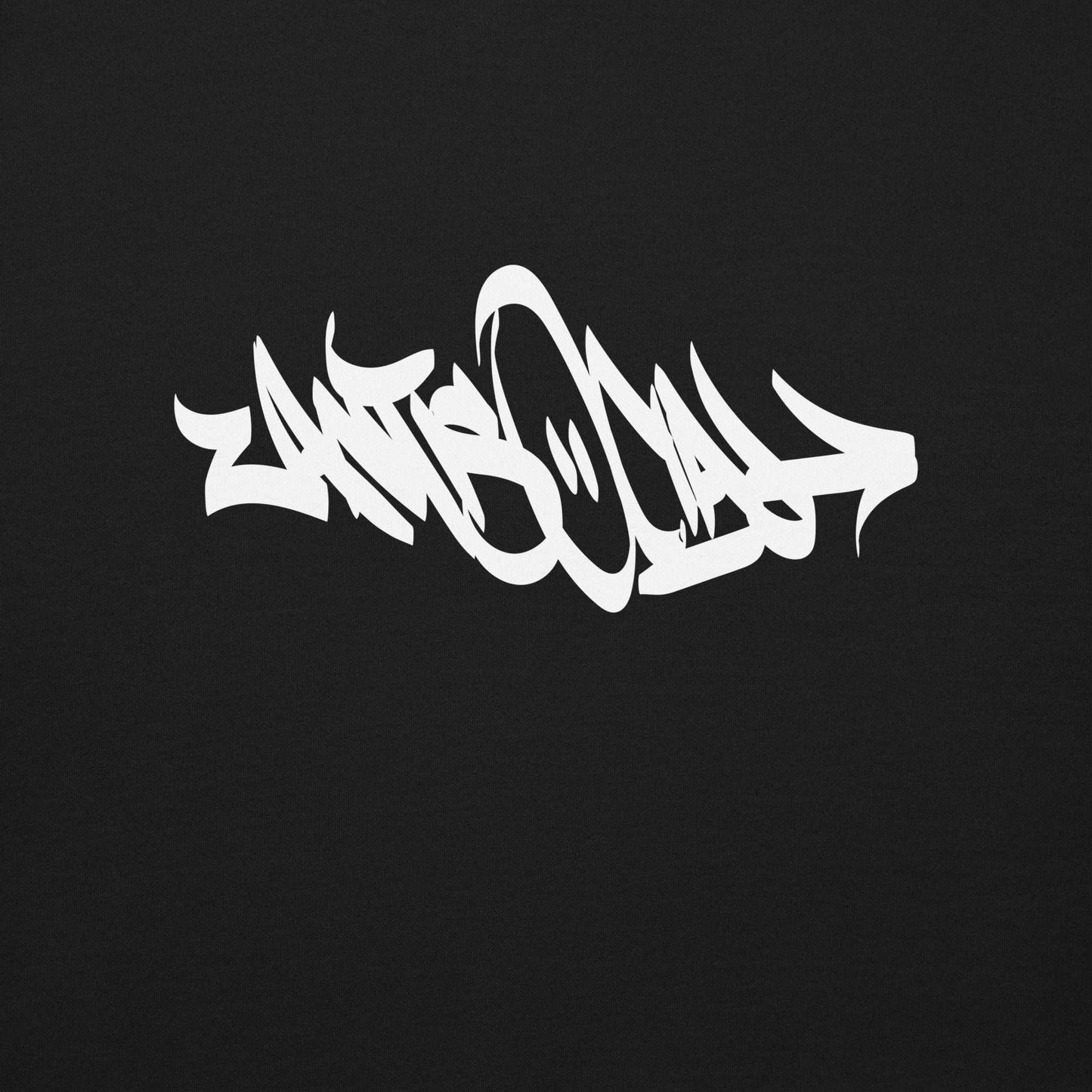 graphic of Antisocial Graffiti Tag sweatshirt black B.Different Clothing graffiti street art inspired streetwear brand