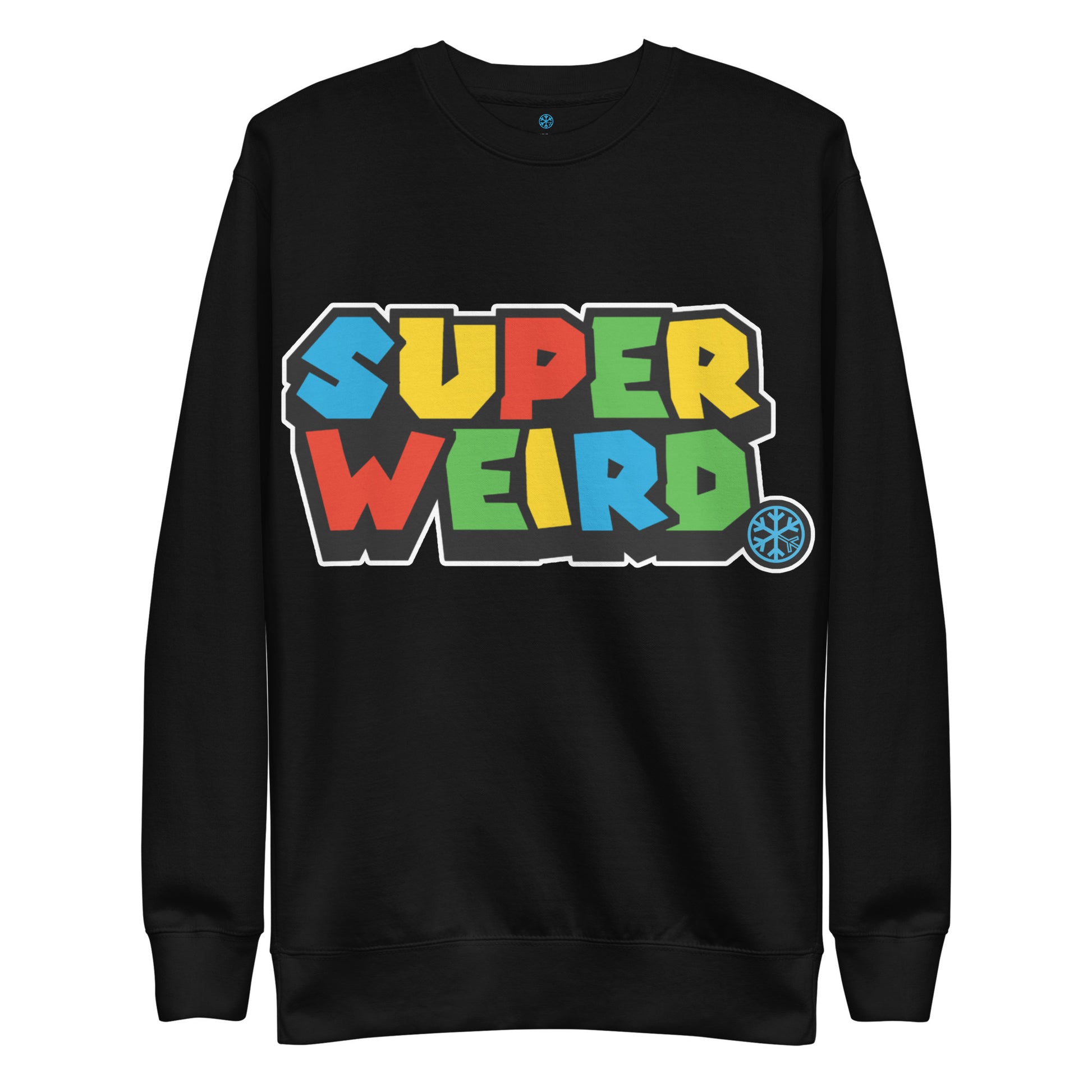 black-super-weird-sweatshirt-front-by-b.different-clothing-graffiti-inspired-independent-streetwear-brand