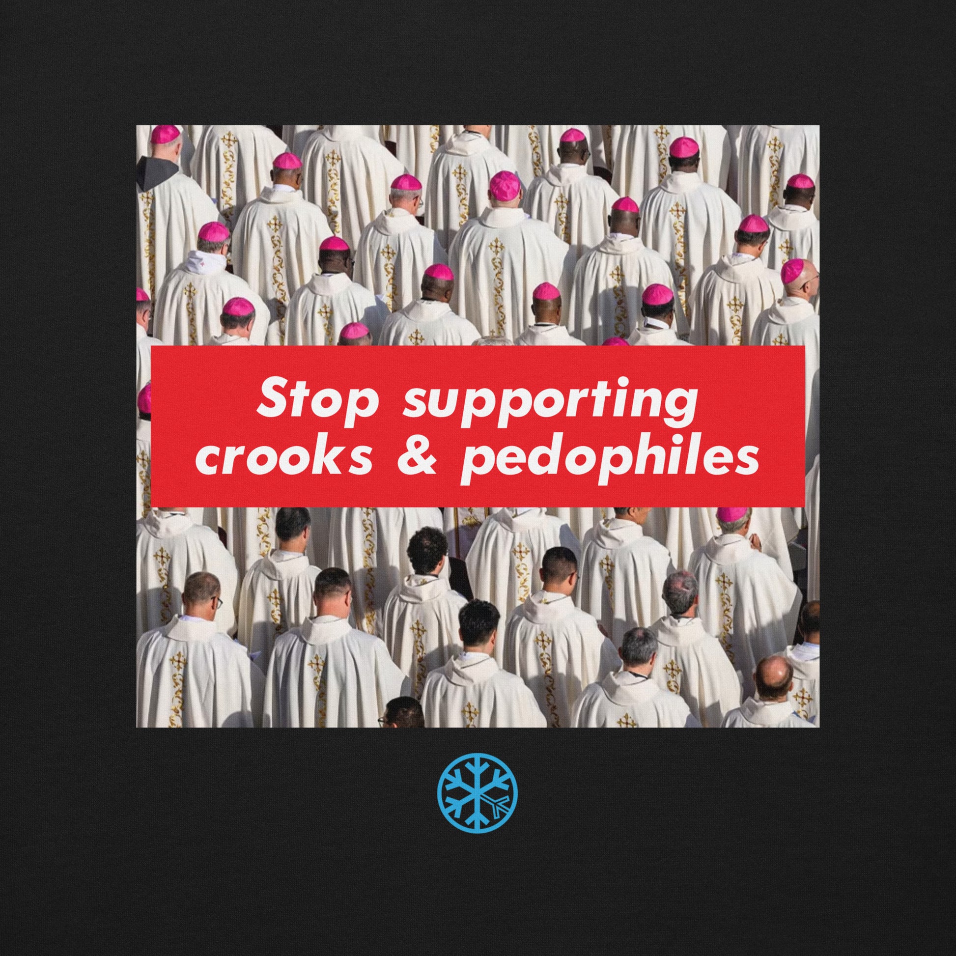 Black-Vatican Crooks Sweatshirt from B.Different Clothing, graphic, graffiti-inspired streetwear