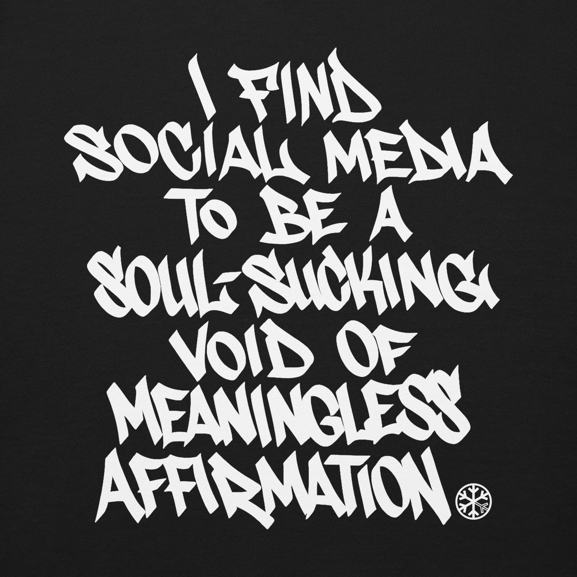 Black-Social Media Graffiti Tag Sweatshirt from B.Different Clothing, graphic, graffiti-inspired streetwear