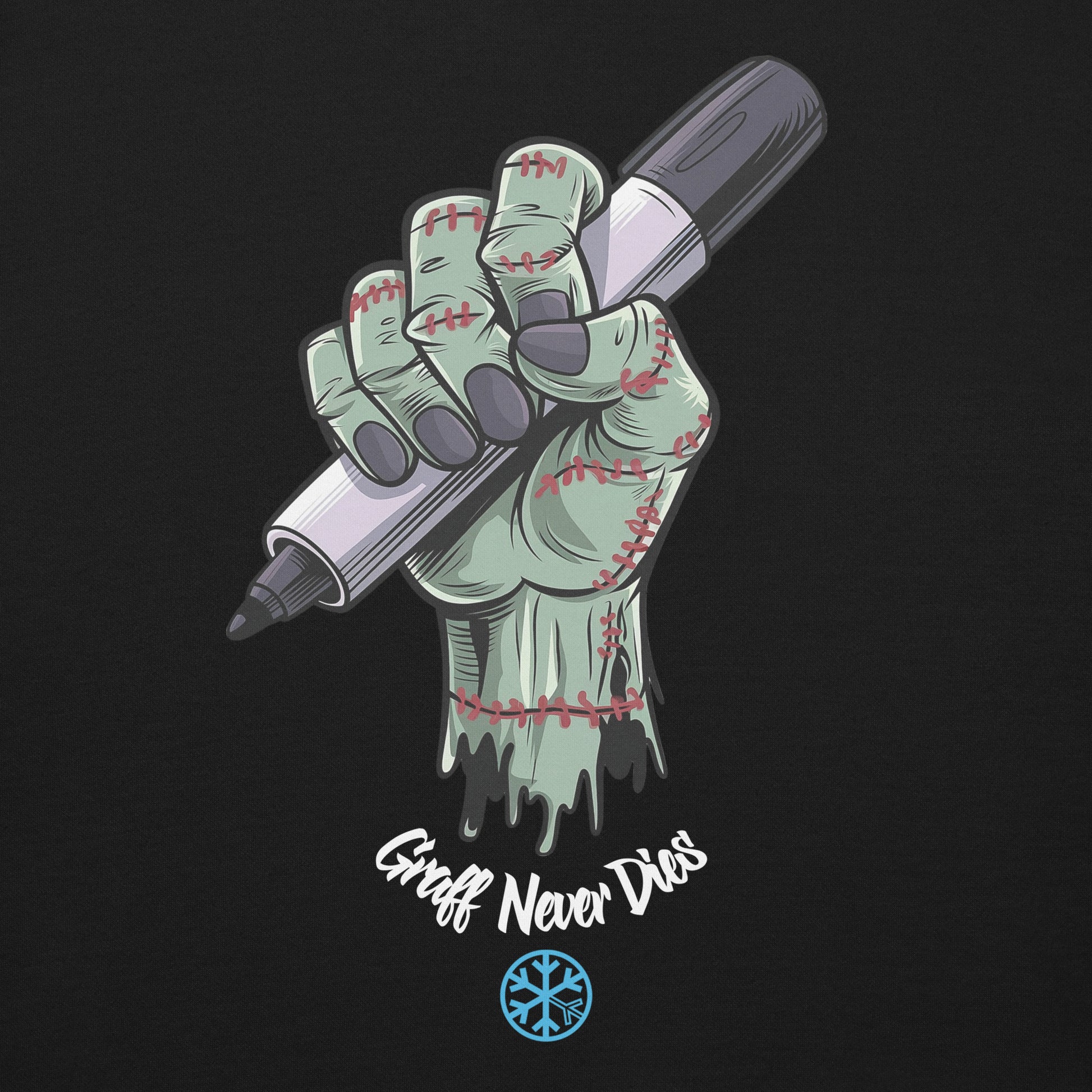 Black-Thing Graffiti Sweatshirt from B.Different Clothing, graphic, graffiti-inspired streetwear