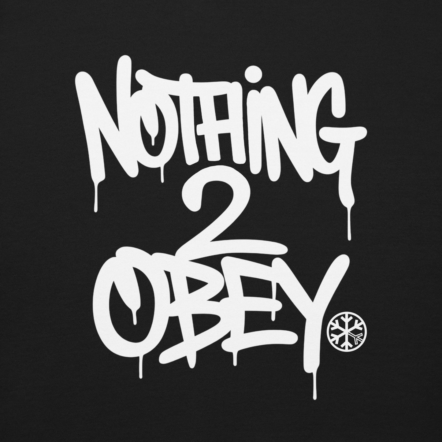 Black-Nothing 2 Obey Graffiti Sweatshirt from B.Different Clothing, graphic, graffiti-inspired streetwear