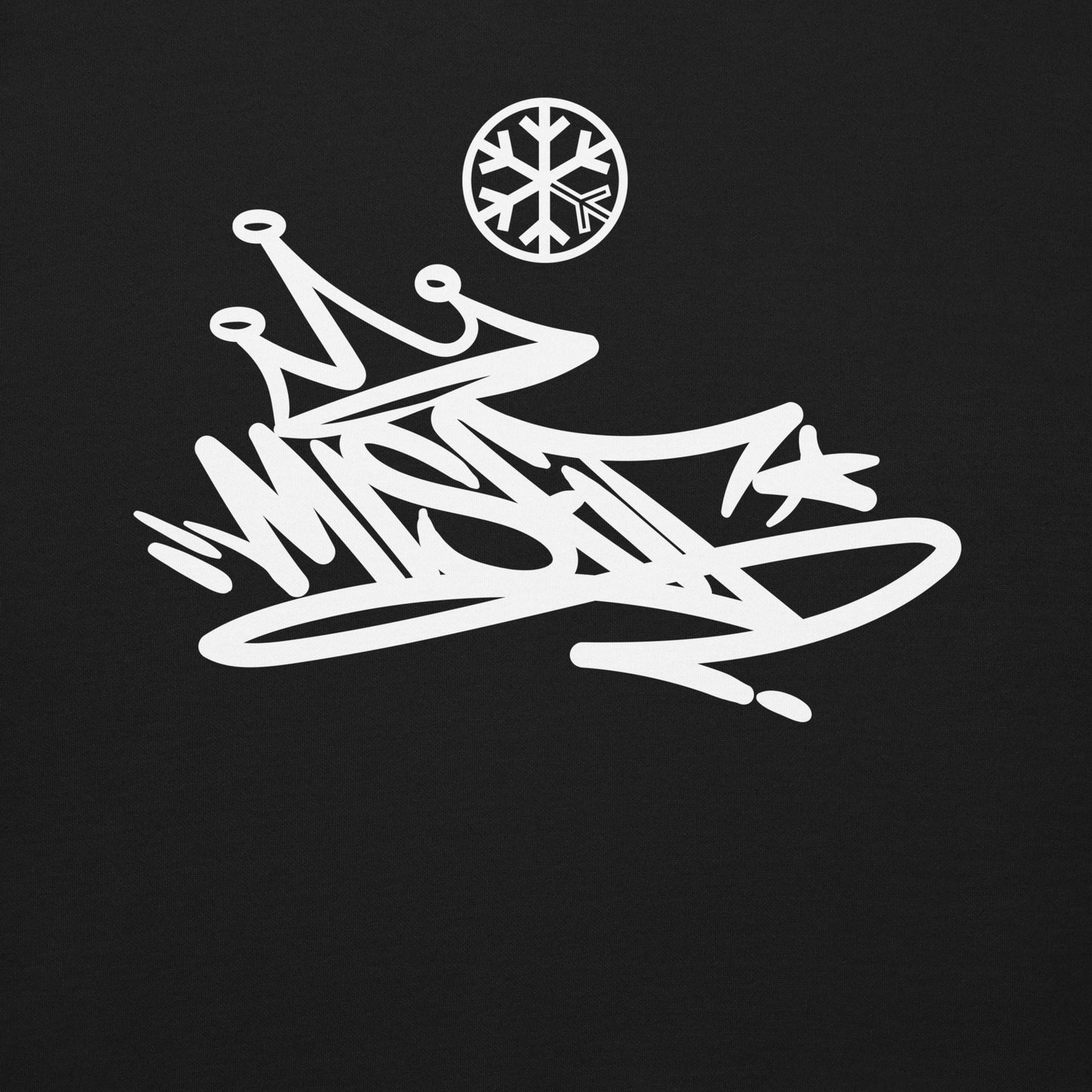 Black-Misfit Graffiti Tag Sweatshirt from B.Different Clothing, graphic, graffiti-inspired streetwear