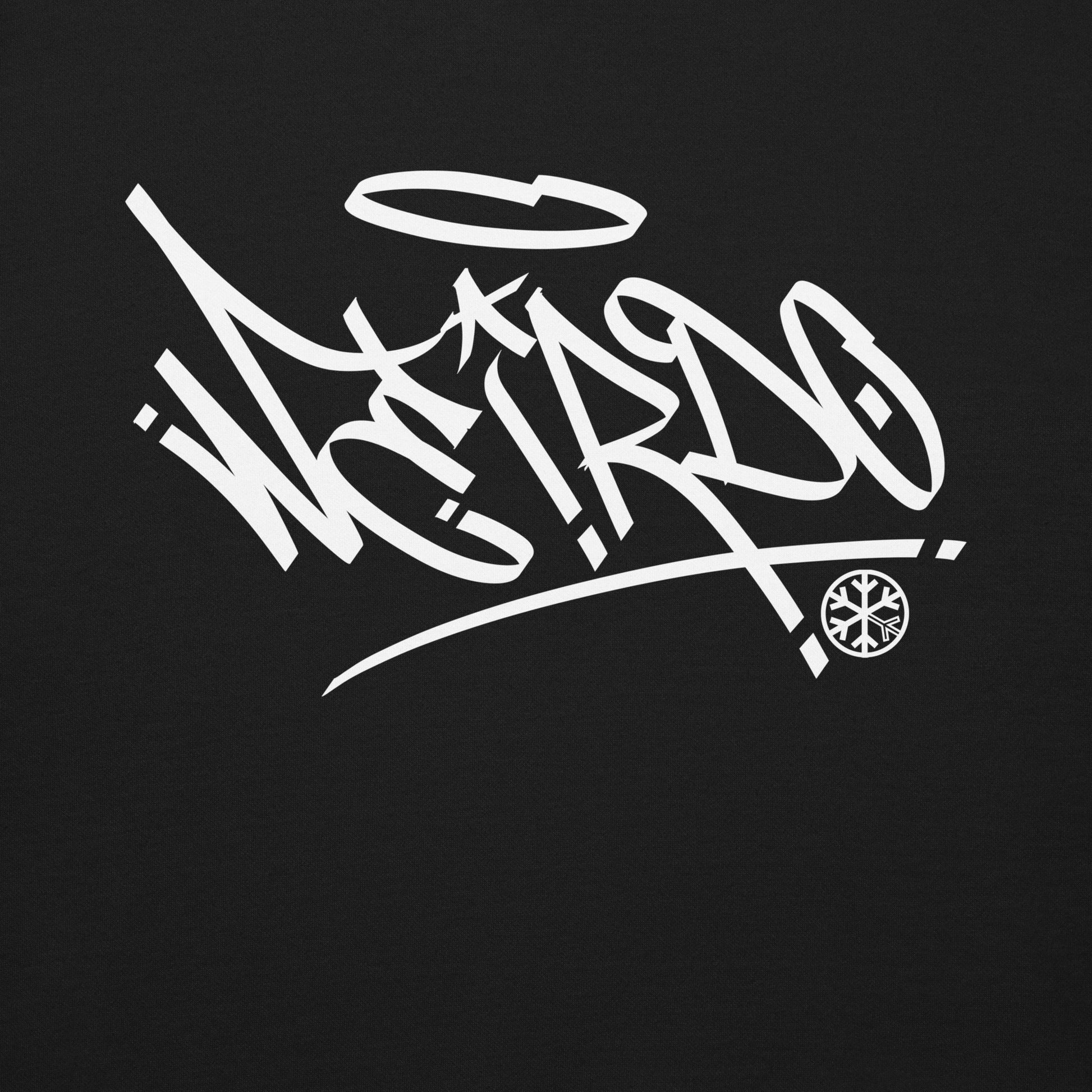 Black-Weirdo Tag Graffiti Sweatshirt from B.Different Clothing, graphic, graffiti-inspired streetwear