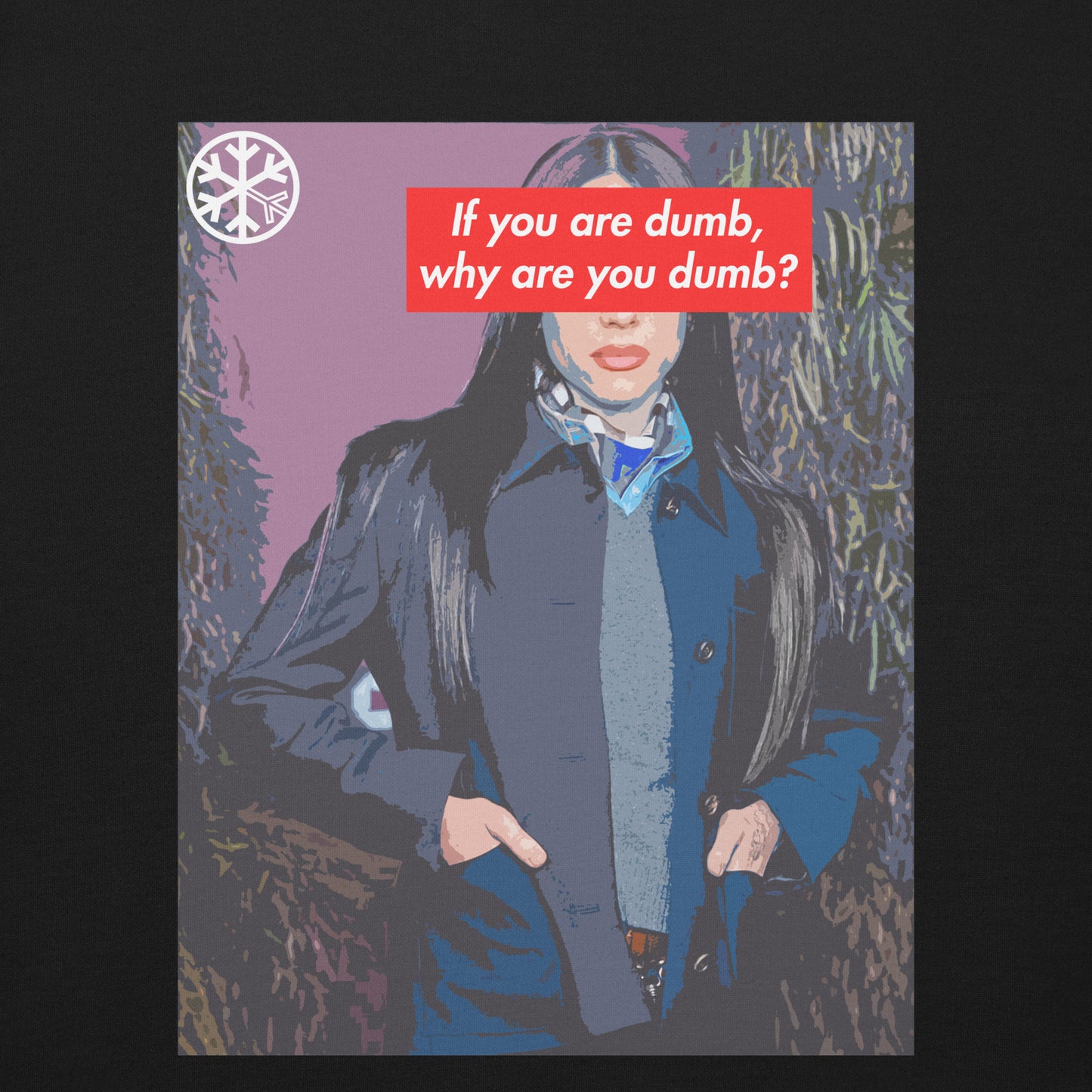 Black-Why Are You Dumb Sweatshirt from B.Different Clothing, graphic, graffiti-inspired streetwear