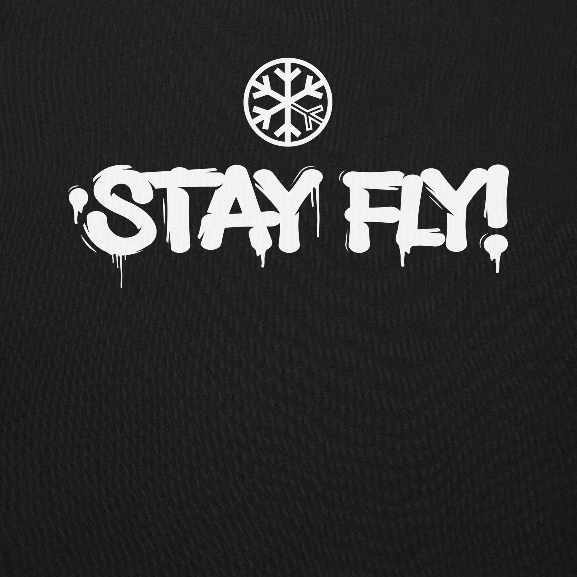 Black-Stay Fly Graffiti Tag Sweatshirt from B.Different Clothing, graphic, graffiti-inspired streetwear