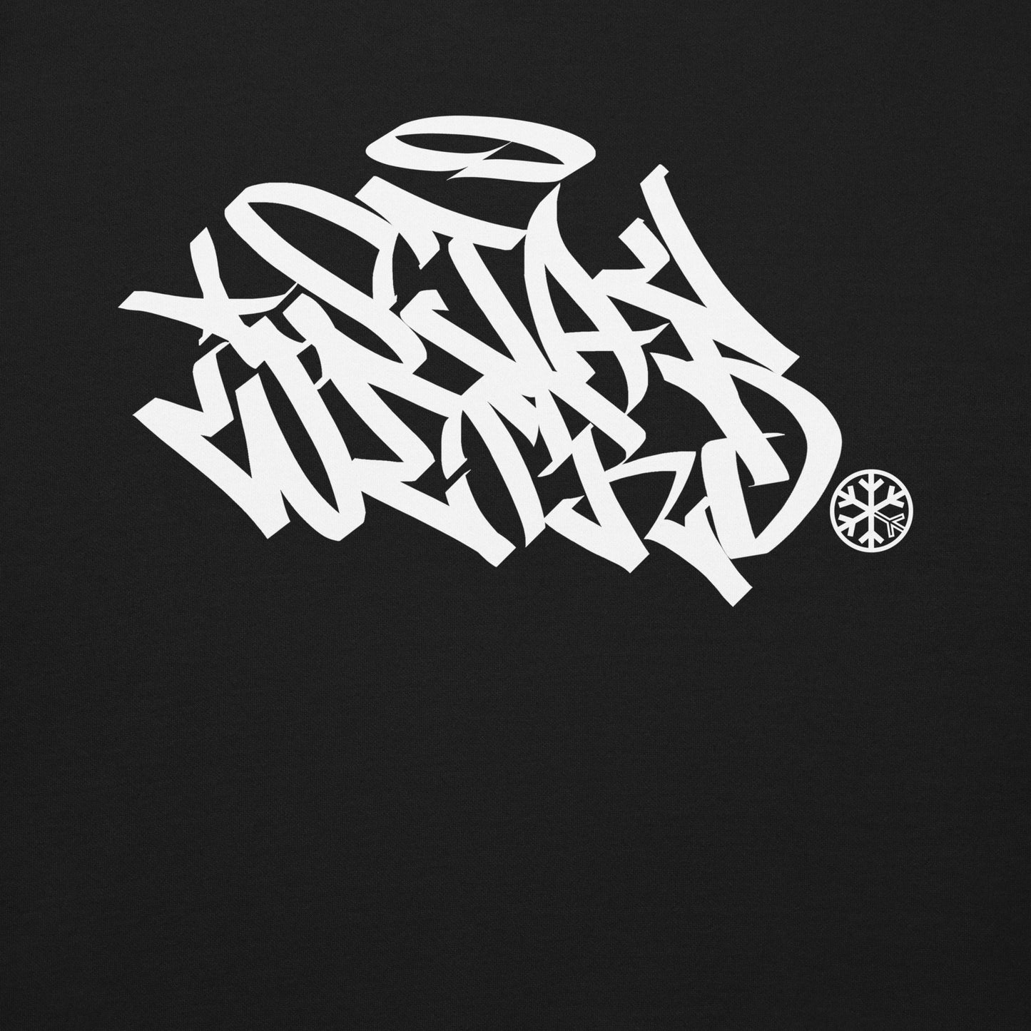 Black-Stay Weird Graffiti Tag Sweatshirt from B.Different Clothing, graphic, graffiti-inspired streetwear