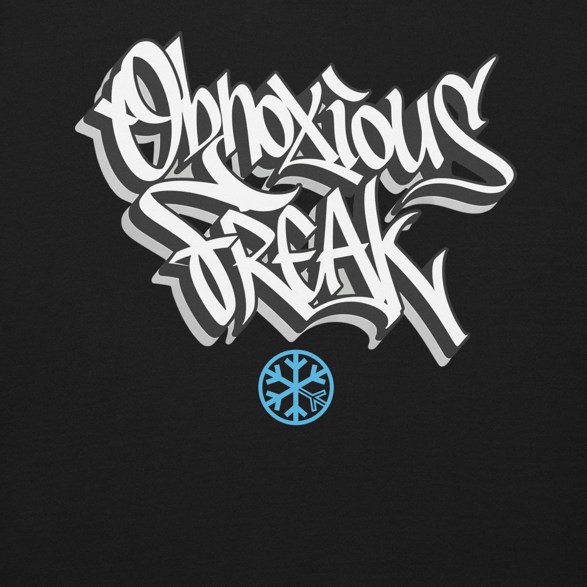 Black-Obnoxious Freak Graffiti Sweatshirt from B.Different Clothing, graphic, graffiti-inspired streetwear