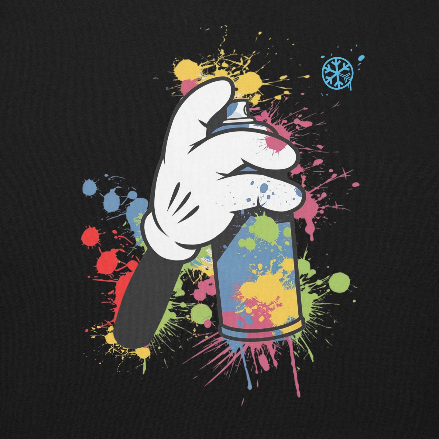 Black-Hand Spray Can Graffiti Sweatshirt from B.Different Clothing, graphic, graffiti-inspired streetwear