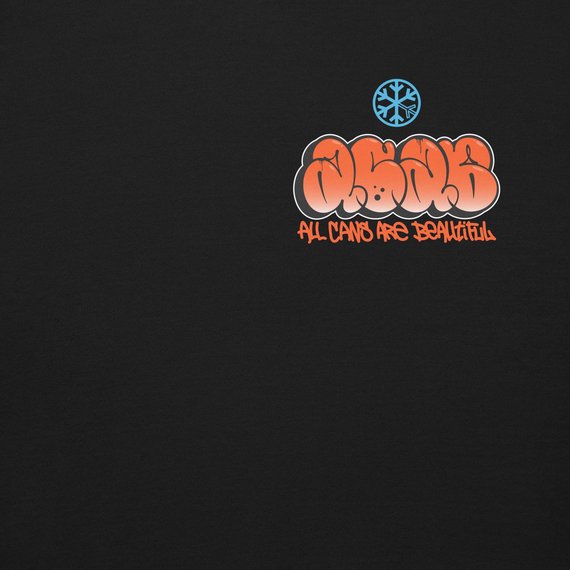 Black-ACAB Girl Graffiti Sweatshirt from B.Different Clothing, front graphic, graffiti-inspired streetwear