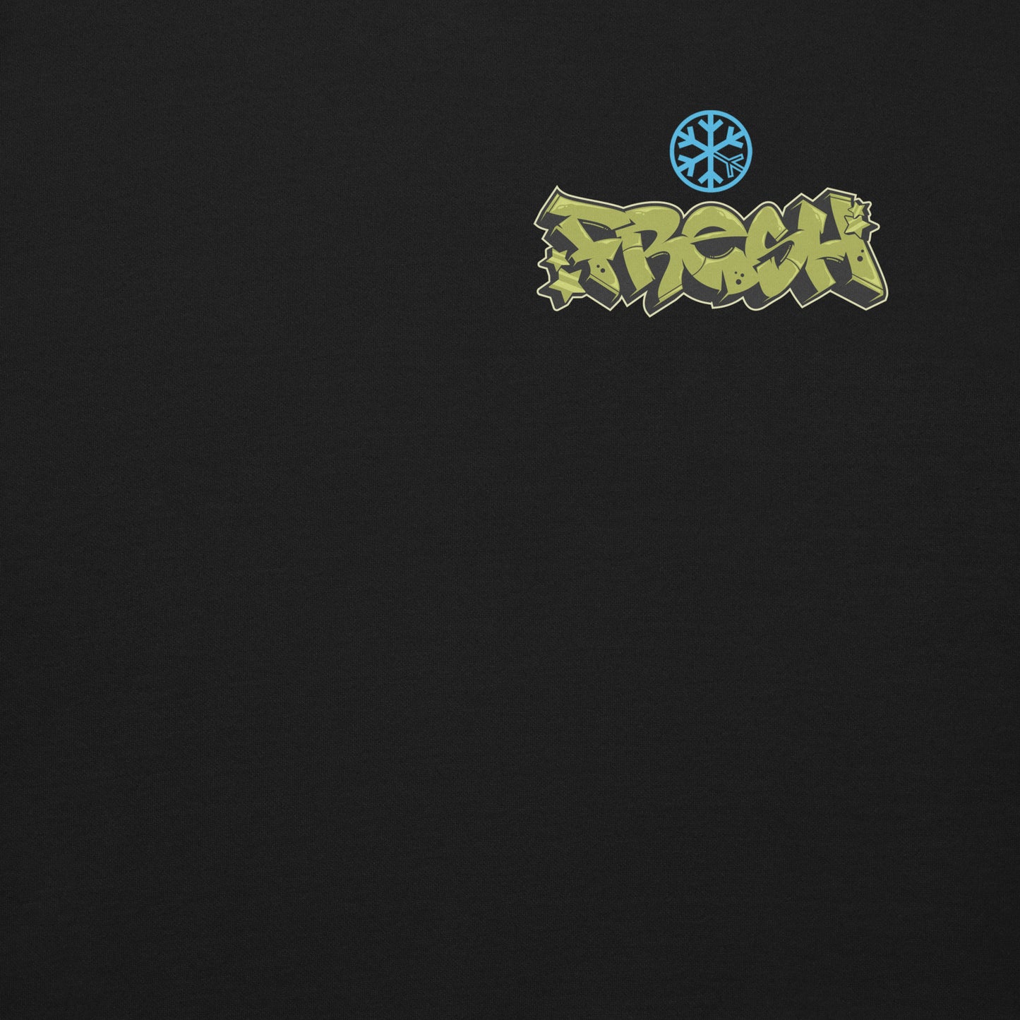 Black-Fresh Graffiti Character Sweatshirt from B.Different Clothing, front graphic, graffiti-inspired streetwear