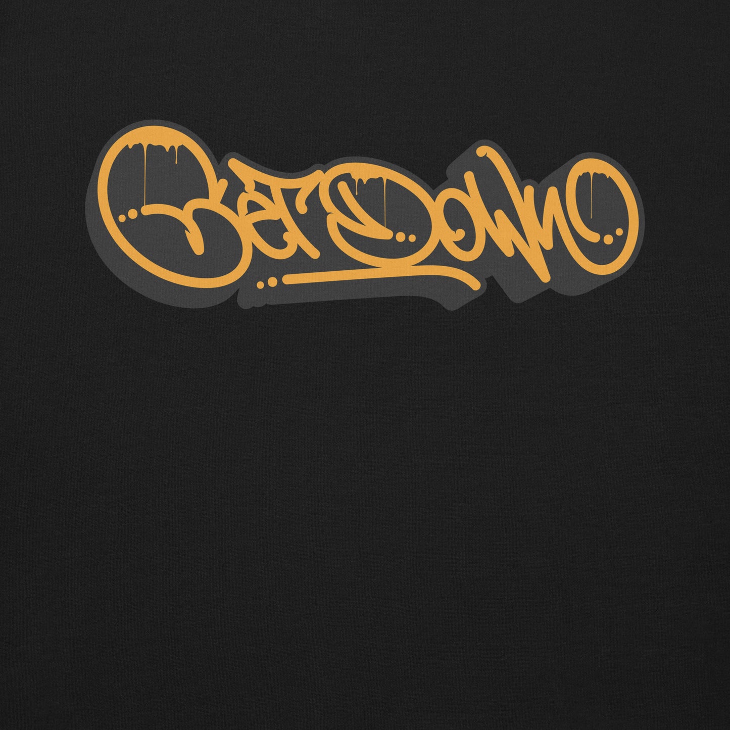 Black-Get Down Graffiti Tag Sweatshirt from B.Different Clothing, graphic, graffiti-inspired streetwear