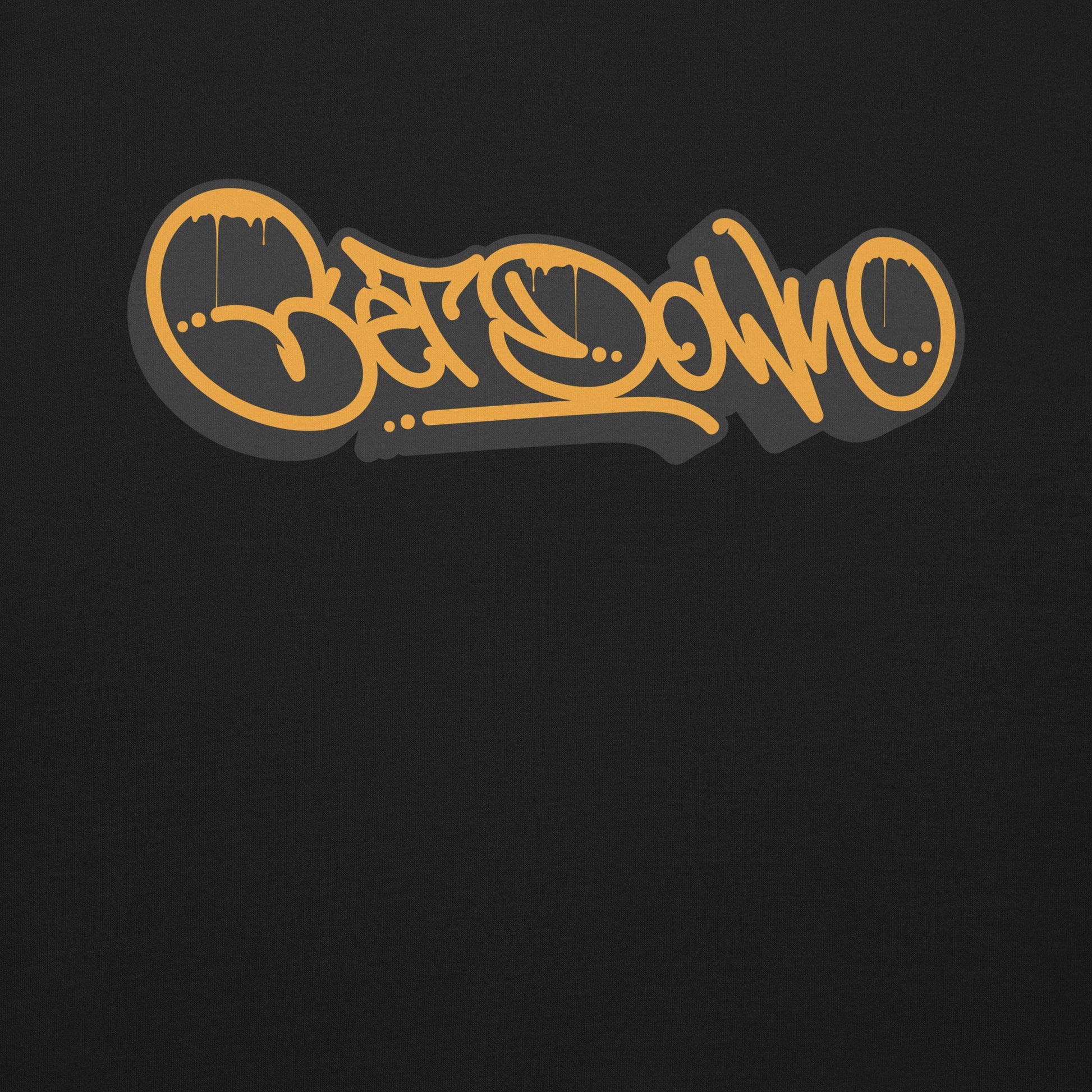 Black-Get Down Graffiti Tag Sweatshirt from B.Different Clothing, graphic, graffiti-inspired streetwear