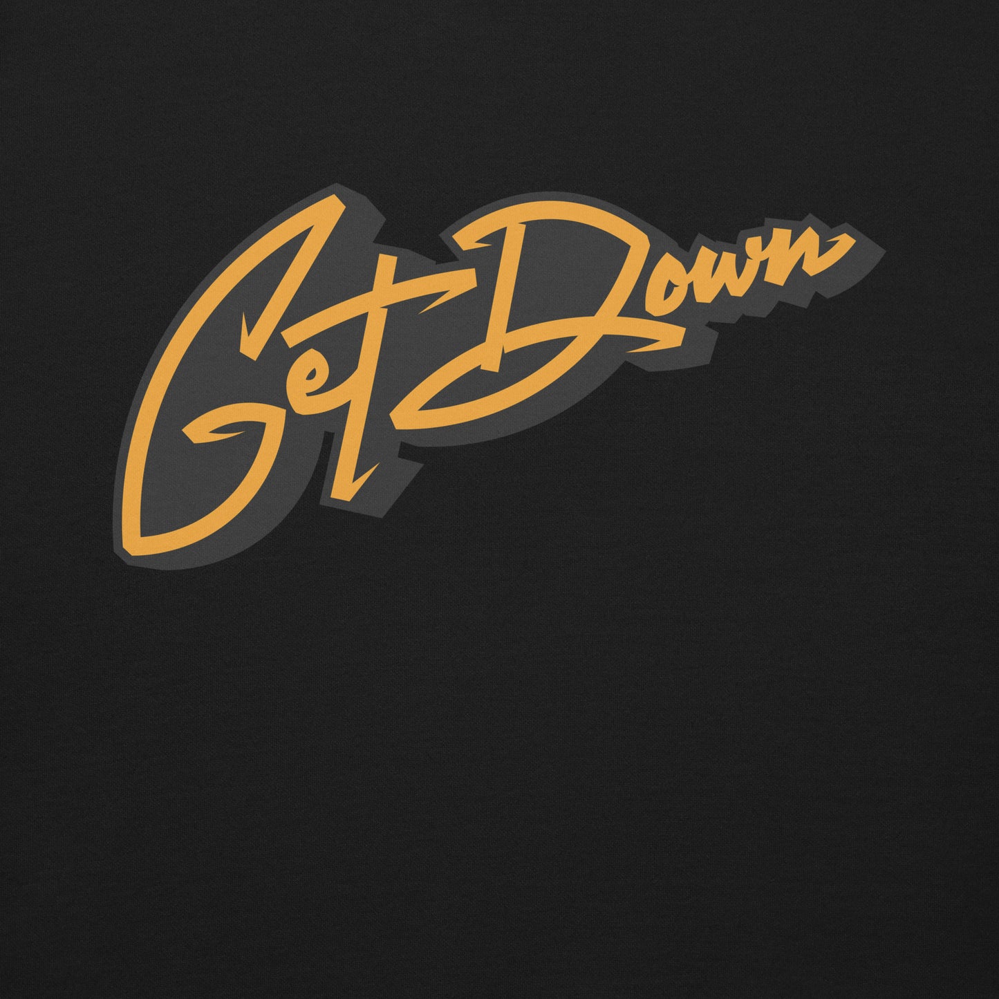 Black-Get Down Graffiti Tag Sweatshirt from B.Different Clothing, graphic, graffiti-inspired streetwear