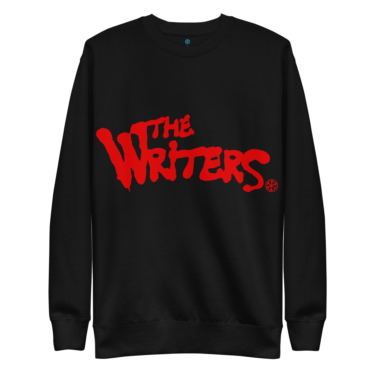 Black-The Writers Graffiti Lettering Sweatshirt from B.Different Clothing, front view, graffiti-inspired streetwear