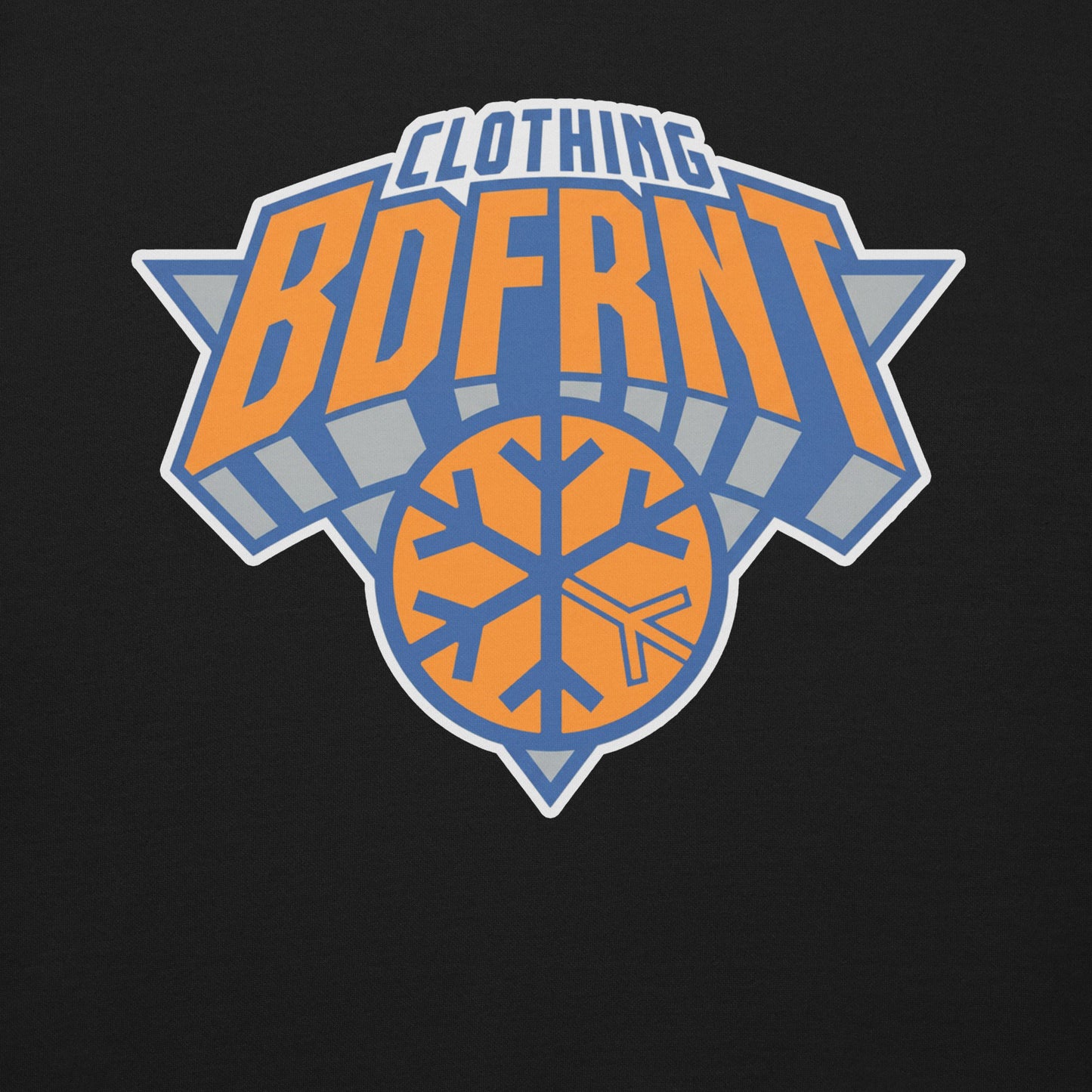 Black-BDFRNT Logo 2011 Sweatshirt from B.Different Clothing, graphic, graffiti-inspired streetwear