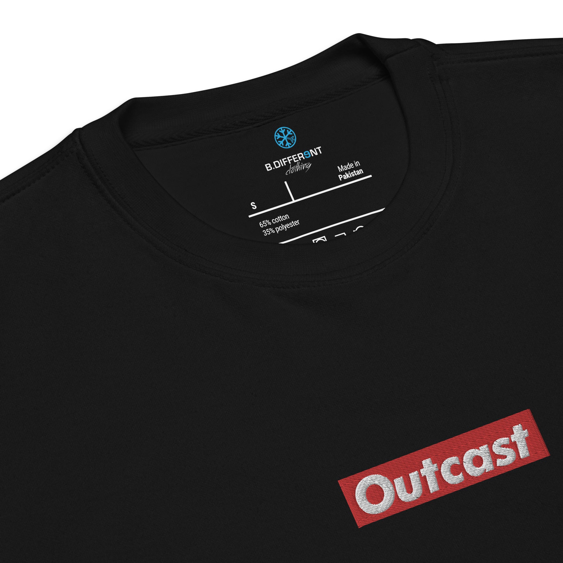 collar  Outcast box sweatshirt b.different clothing street art graffiti inspired independent streetwear