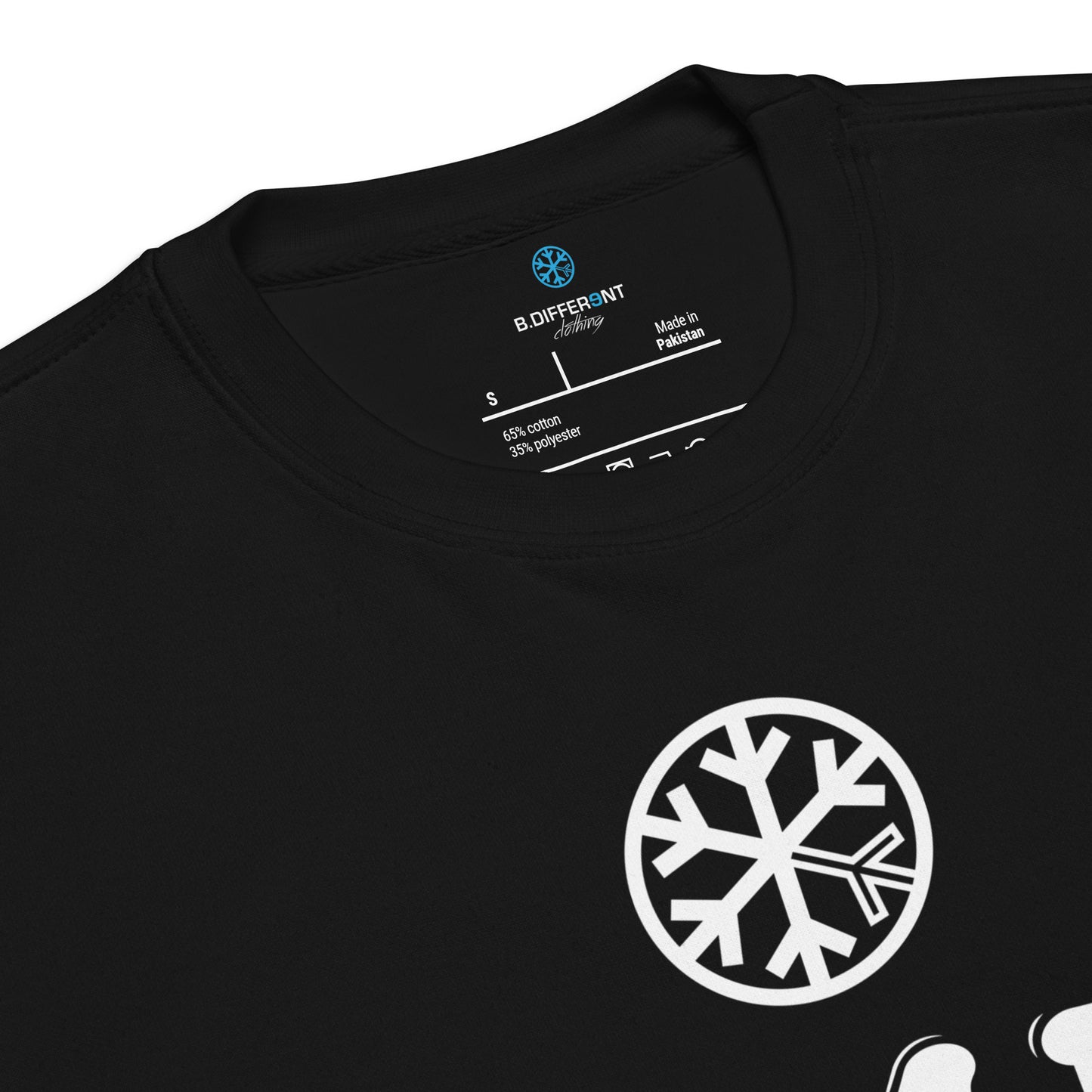 Black-Stay Fly Graffiti Tag Sweatshirt from B.Different Clothing, collar, graffiti-inspired streetwear