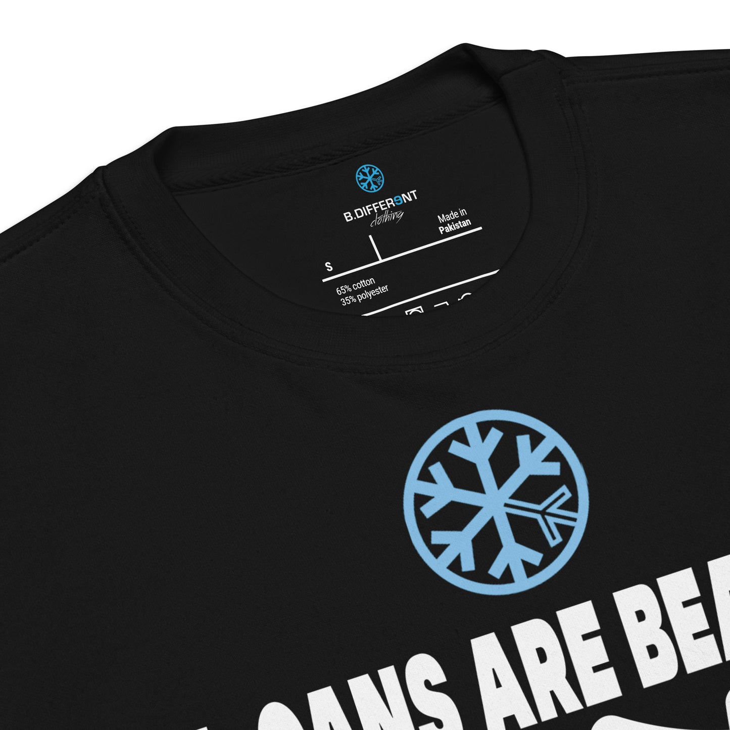 Black-Acab Graffiti Tag Sweatshirt from B.Different Clothing, collar, graffiti-inspired streetwear