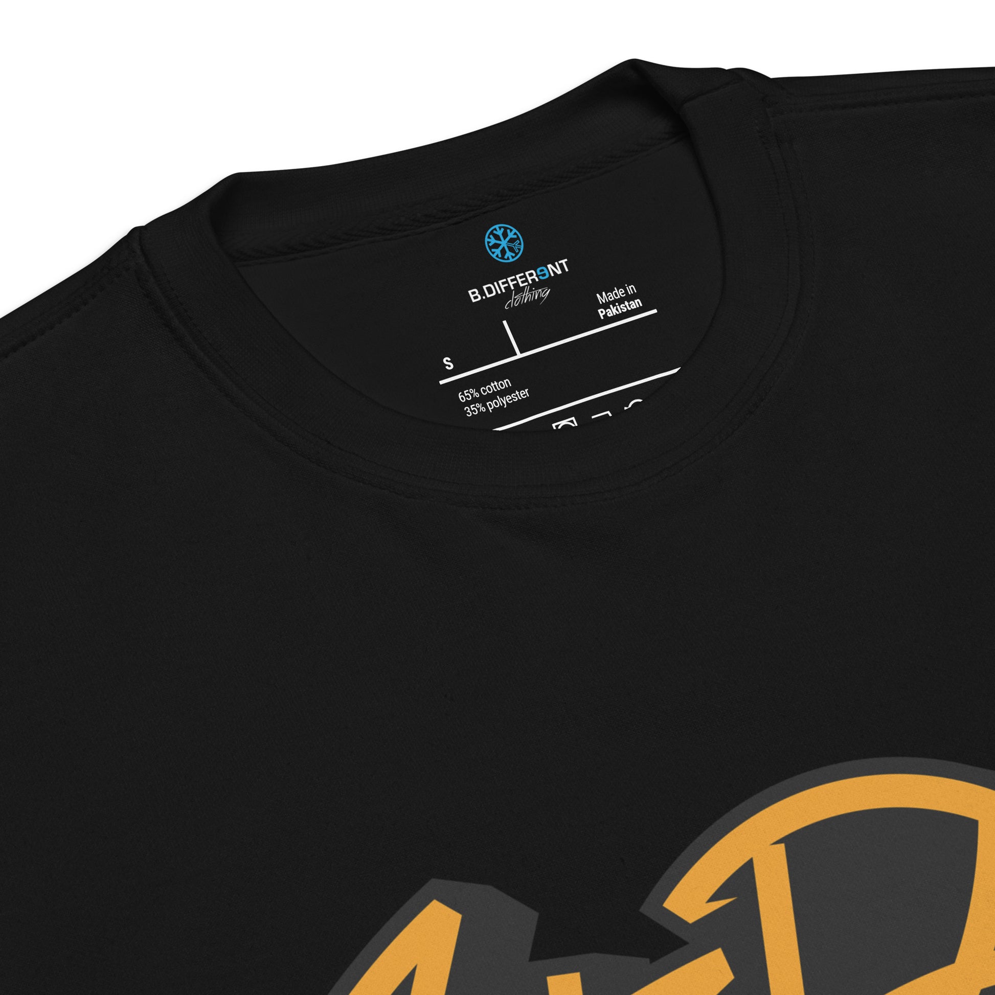 Black-Get Down Graffiti Tag Sweatshirt from B.Different Clothing, collar, graffiti-inspired streetwear