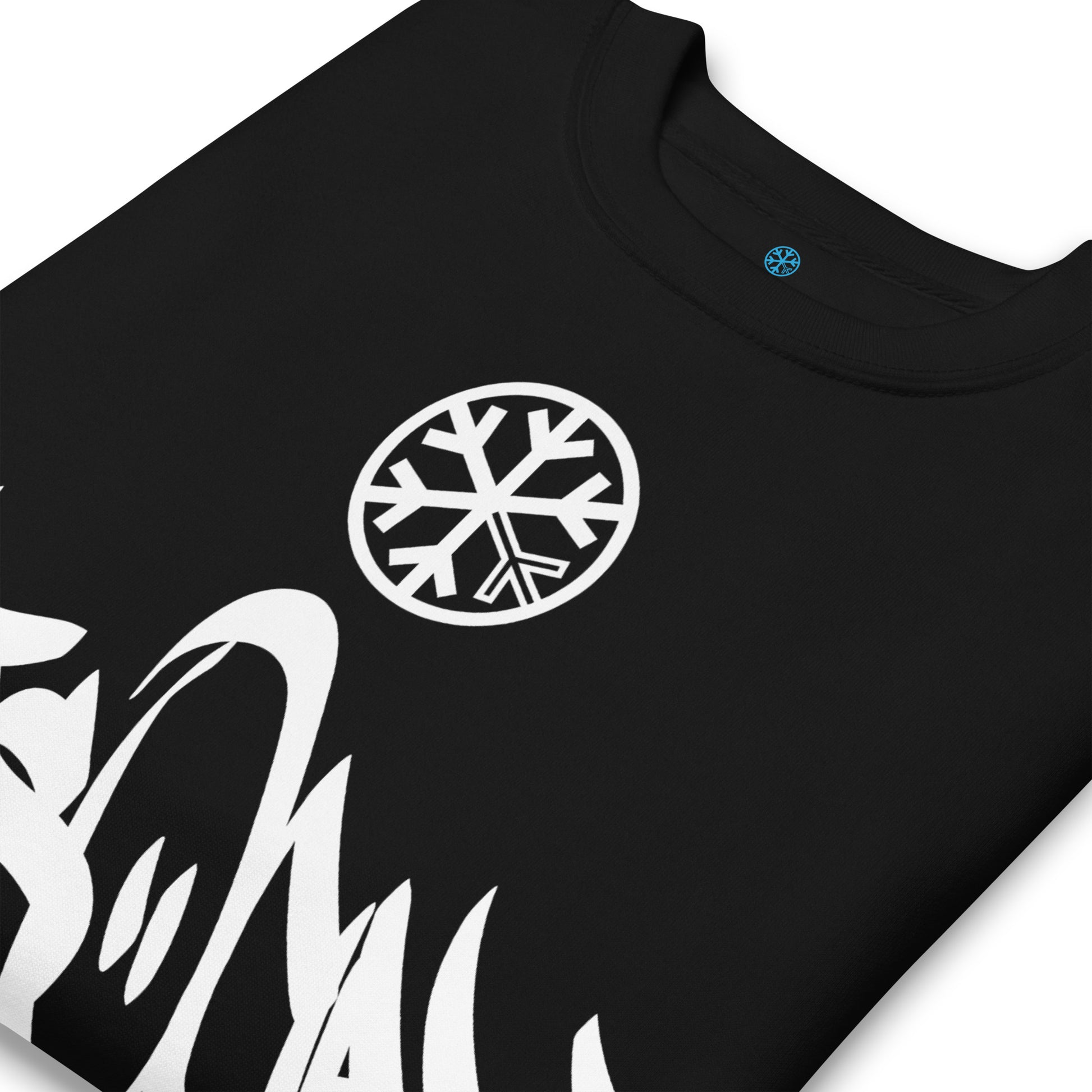 Black-Antisocial Graffiti Tag Sweatshirt from B.Different Clothing, detail, graffiti-inspired streetwear