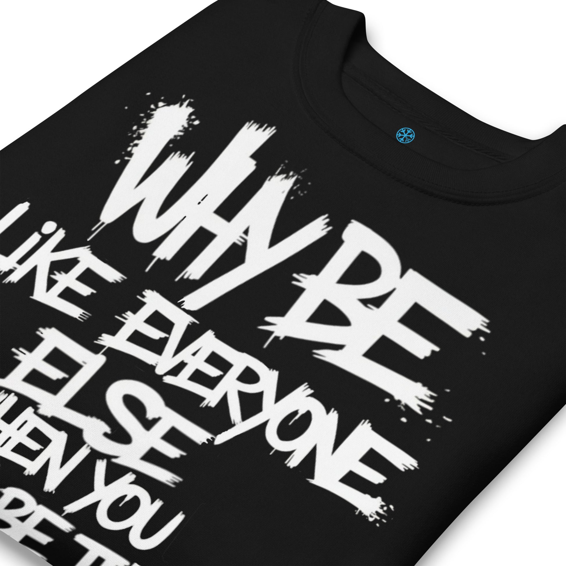 Black-Chaos They Fear Graffiti Tag Sweatshirt from B.Different Clothing, detail, graffiti-inspired streetwear