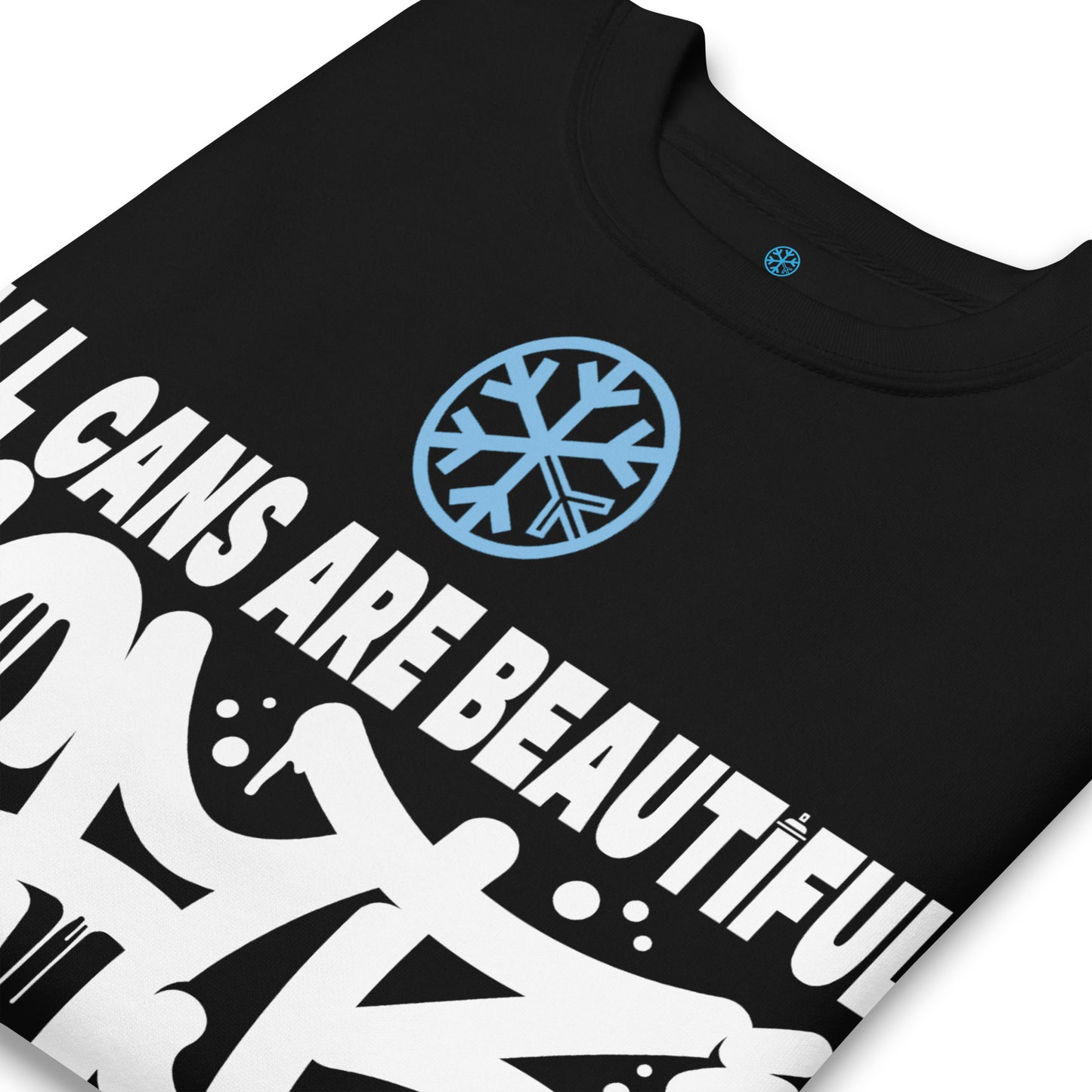 Black-Acab Graffiti Tag Sweatshirt from B.Different Clothing, detail, graffiti-inspired streetwear