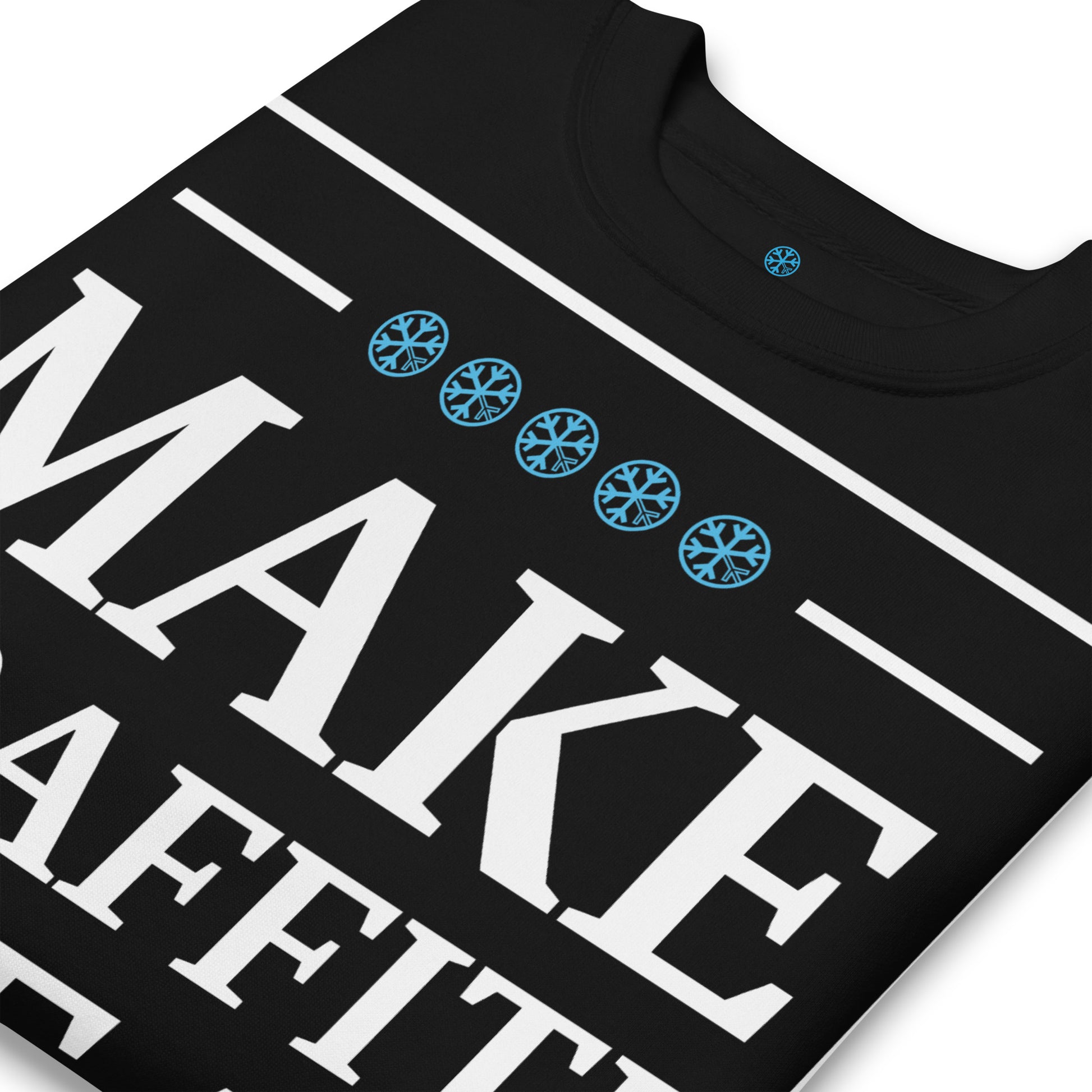 Black-Make Graffiti Great Again Sweatshirt from B.Different Clothing, detail, graffiti-inspired streetwear