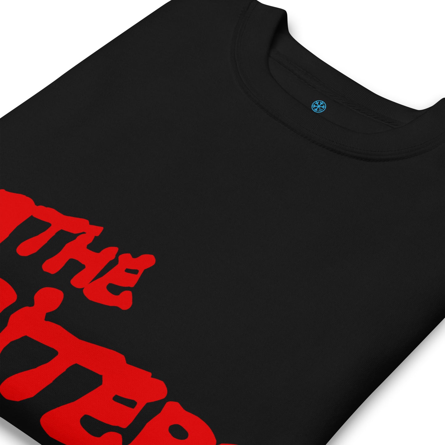 Black-The Writers Graffiti Lettering Sweatshirt from B.Different Clothing, detail, graffiti-inspired streetwear