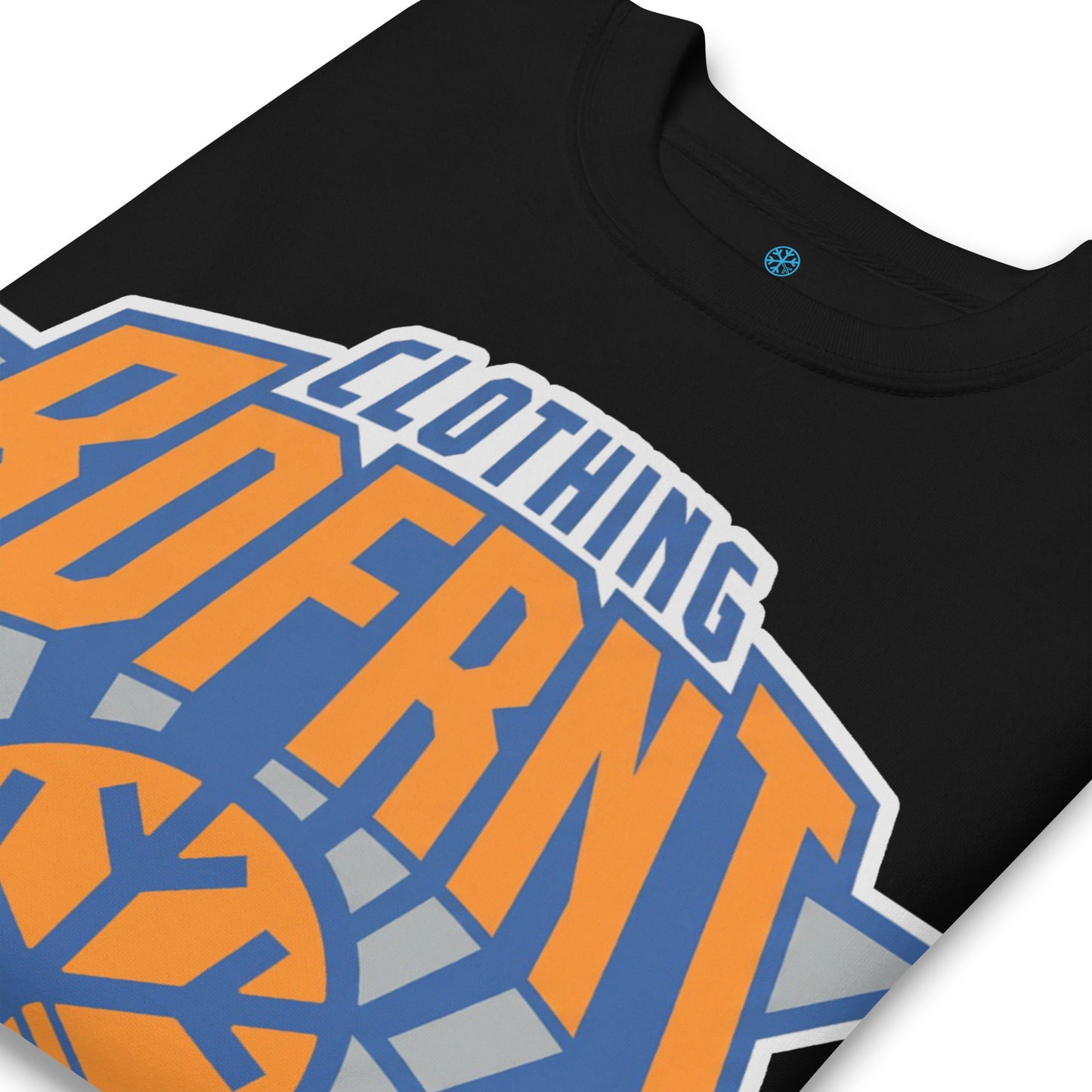Black-BDFRNT Logo 2011 Sweatshirt from B.Different Clothing, detail, graffiti-inspired streetwear