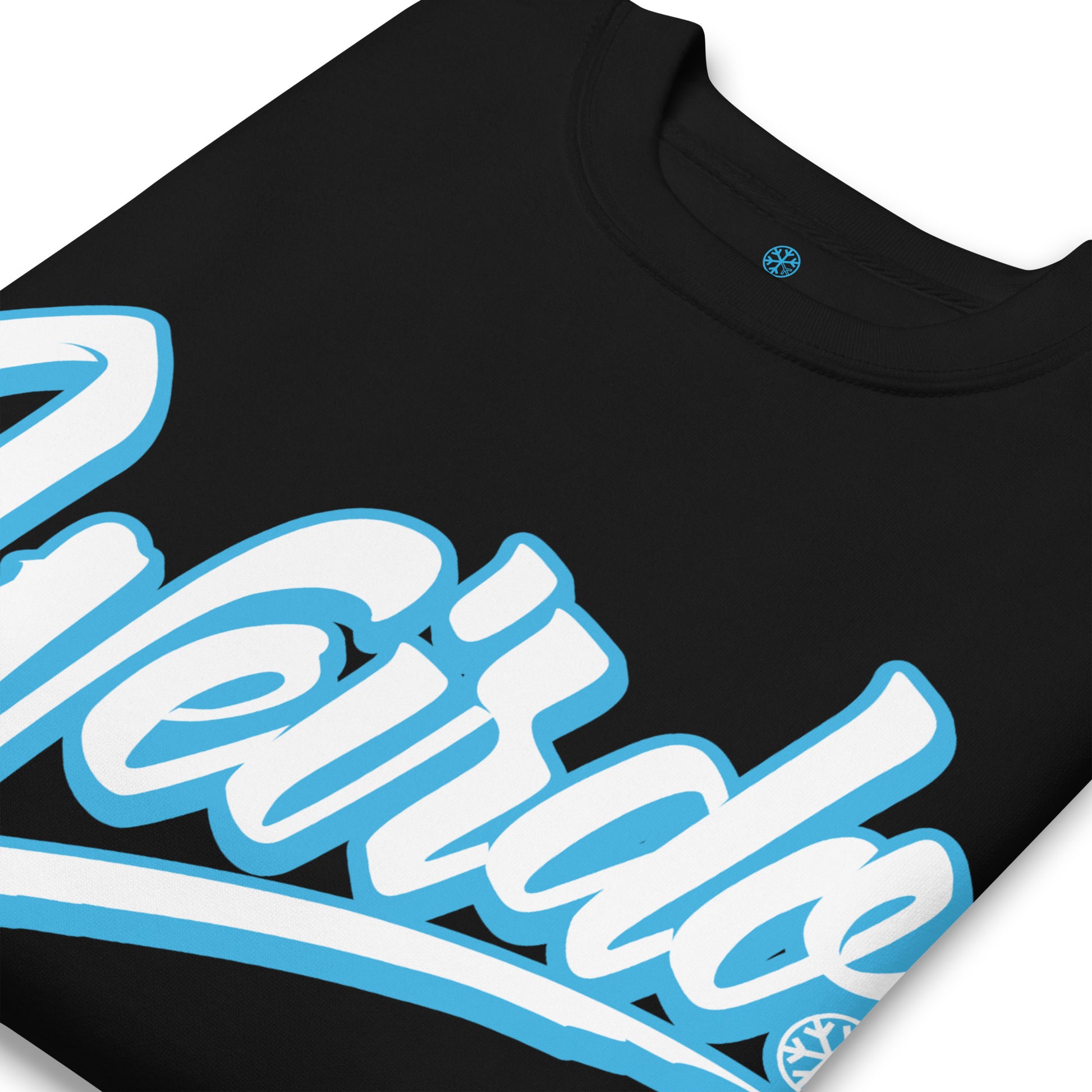 Black-Weirdo Sweatshirt from B.Different Clothing, detail, graffiti-inspired streetwear