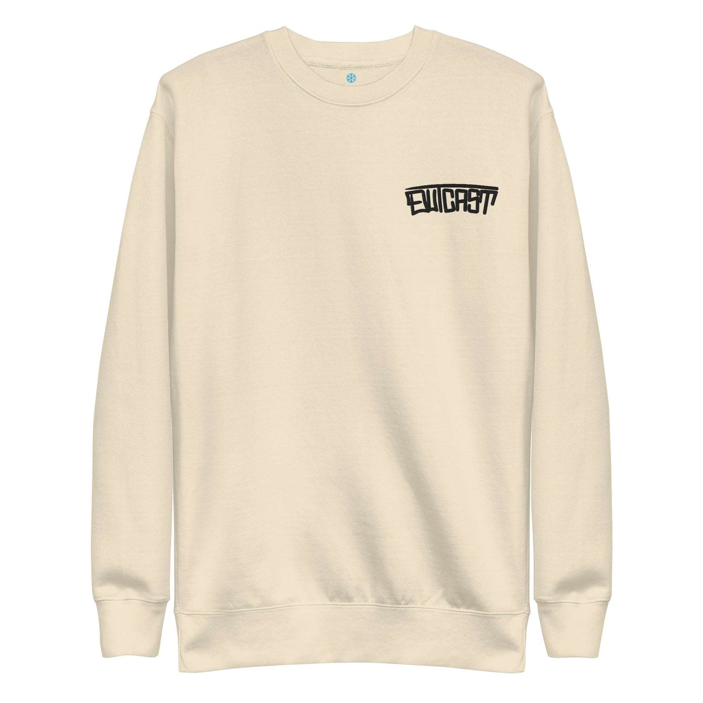 Outcast Graffiti Tag sweatshirt beige B.Different Clothing graffiti street art inspired streetwear brand