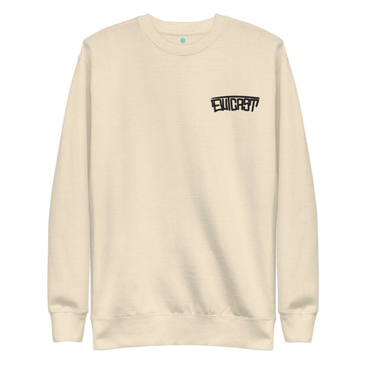 Outcast Graffiti Tag sweatshirt beige B.Different Clothing graffiti street art inspired streetwear brand