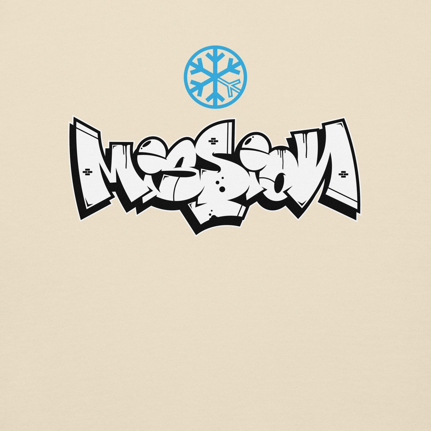 Beige-Mission Graffiti Piece Sweatshirt from B.Different Clothing, graphic, graffiti-inspired streetwear