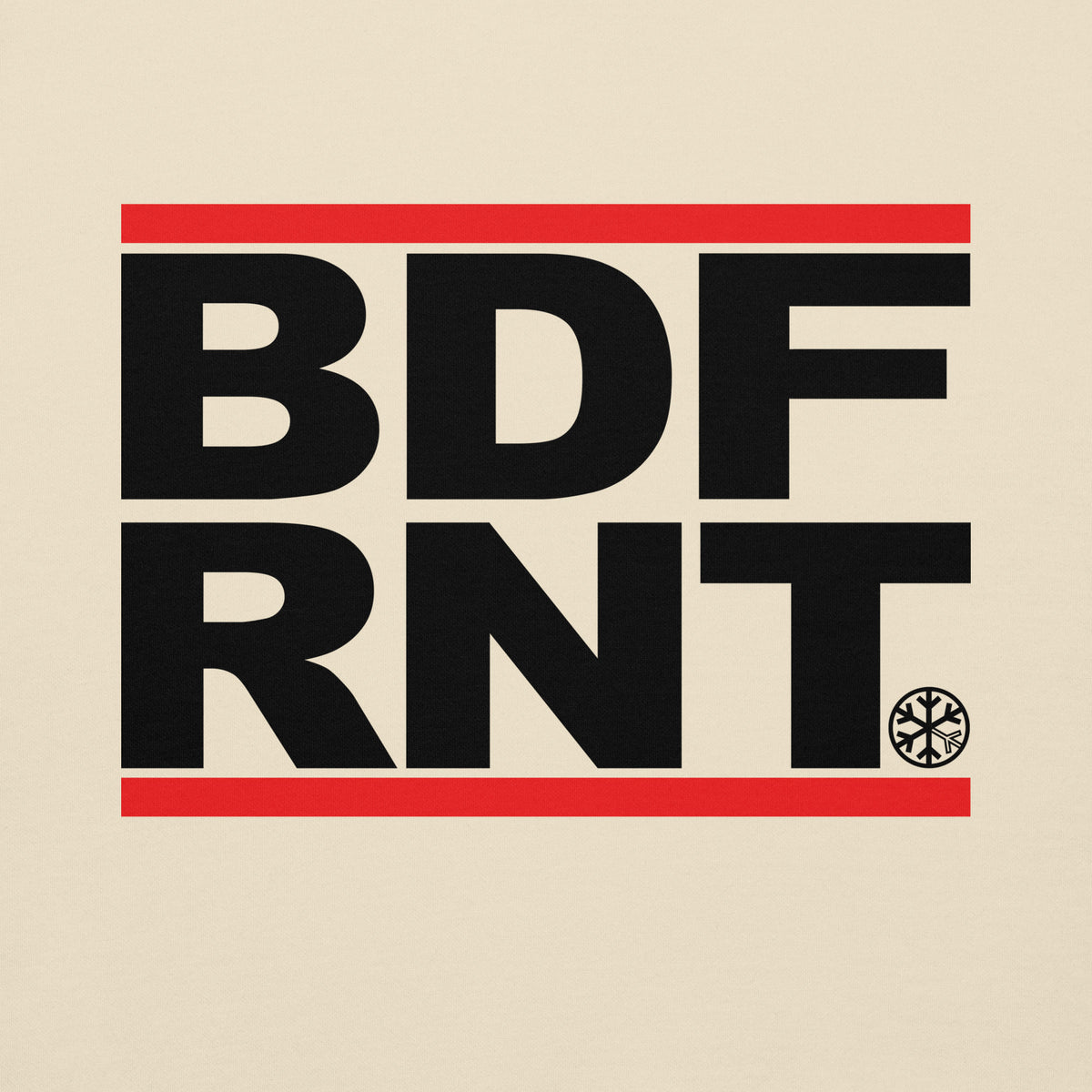 Bone-BDFRNT OG Logo Sweatshirt from B.Different Clothing, front graphic, graffiti-inspired streetwear