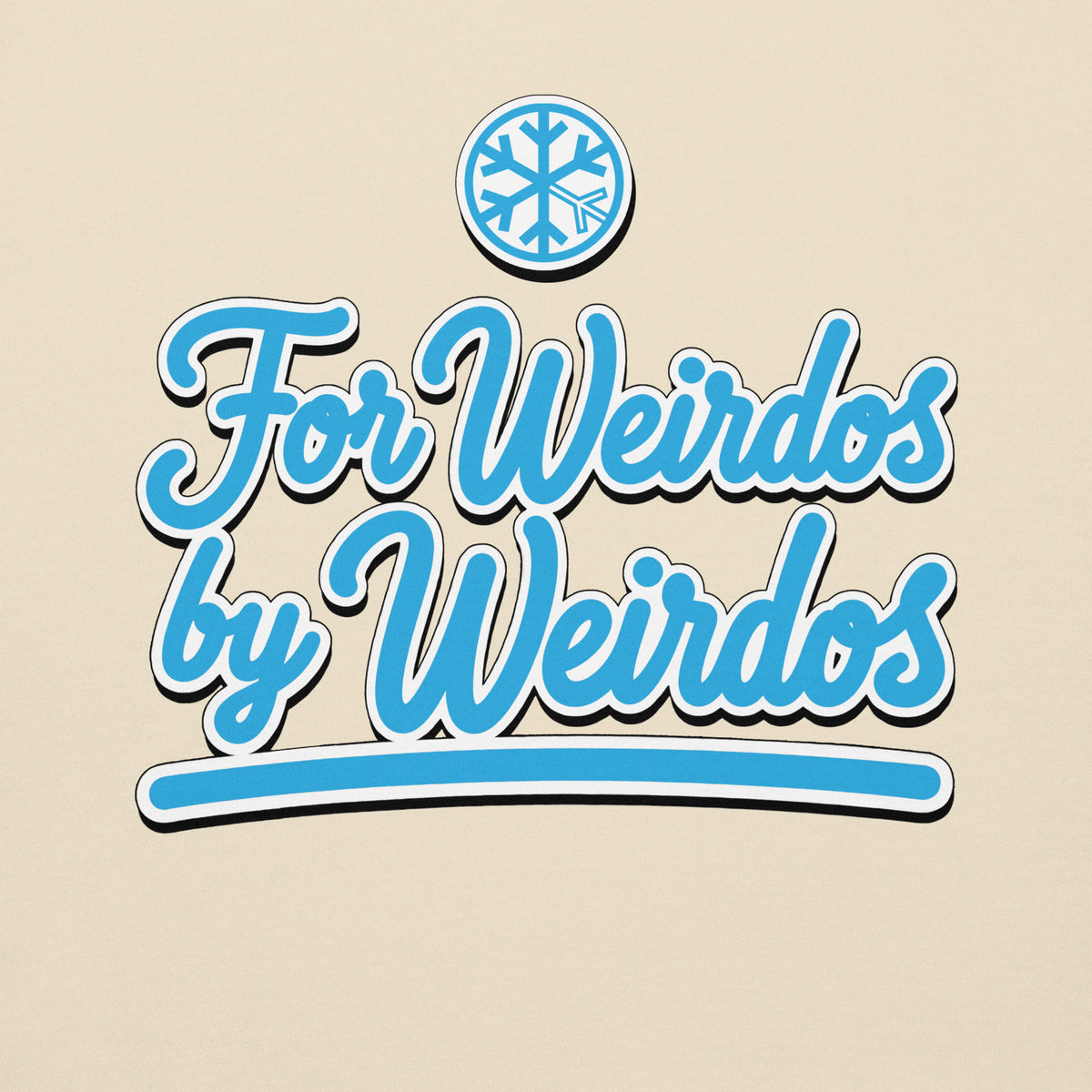 Bone-For Weirdos by Weirdos Sweatshirt from B.Different Clothing, front graphic, graffiti-inspired streetwear