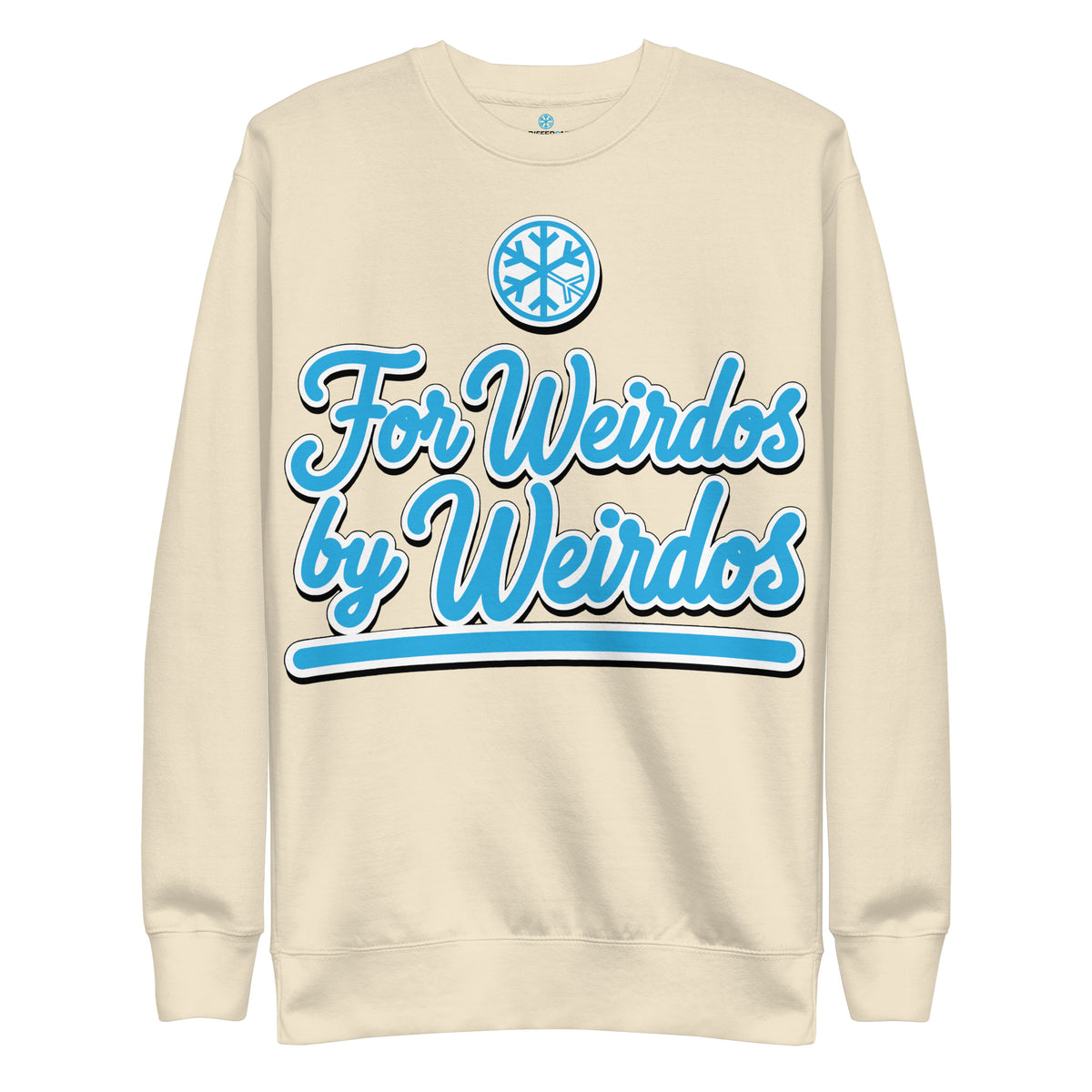 Bone-For Weirdos by Weirdos Sweatshirt from B.Different Clothing, front view, graffiti-inspired streetwear