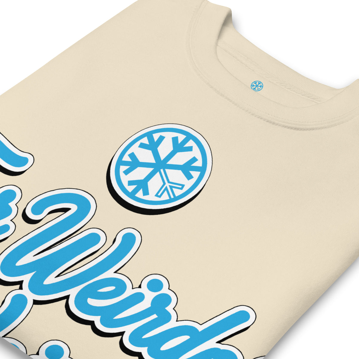 Bone-For Weirdos by Weirdos Sweatshirt from B.Different Clothing, detail, graffiti-inspired streetwear