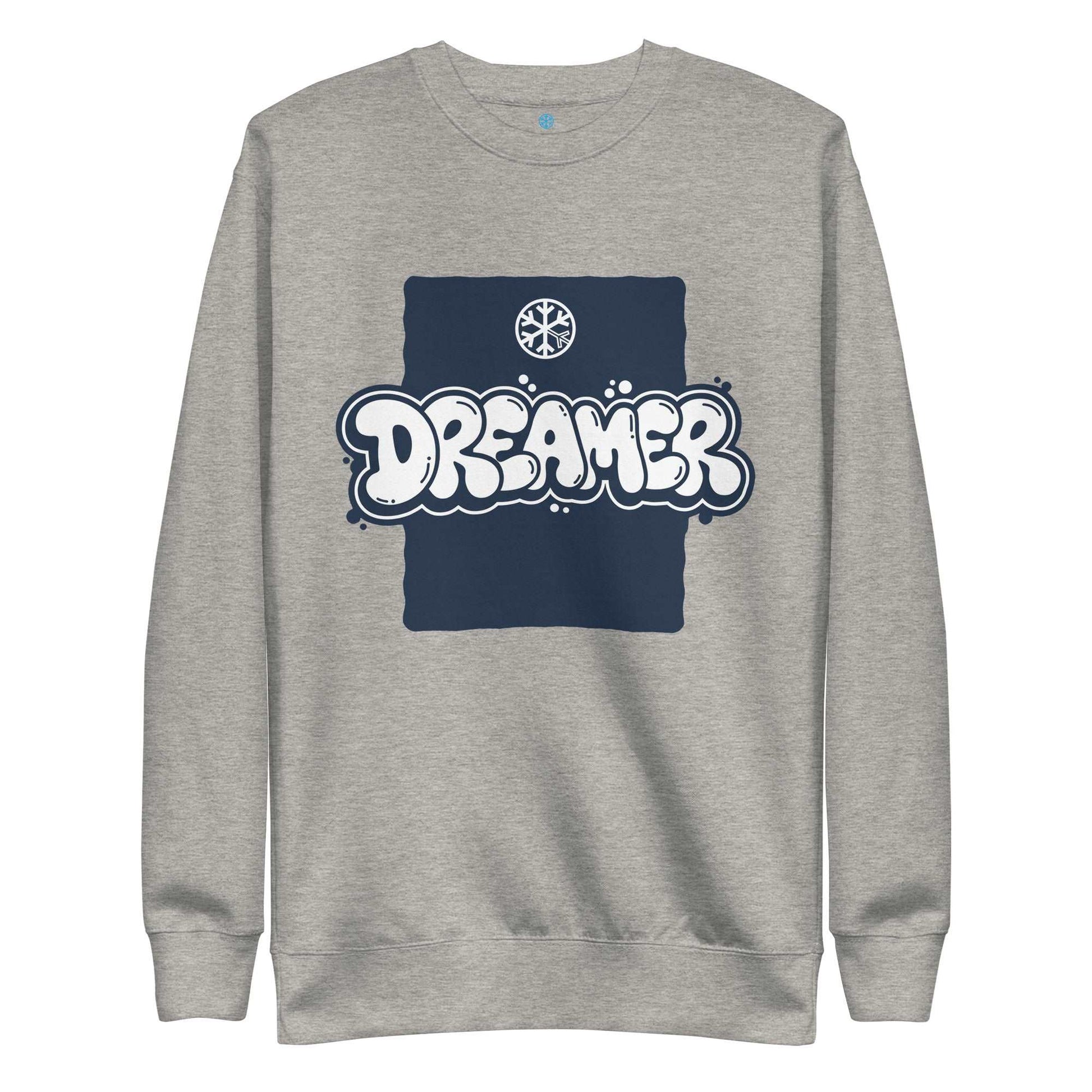 Dreamer Graffiti Throw-up Sweatshirt Gray by B.Different Clothing graffiti street art inspired independent streetwear brand.