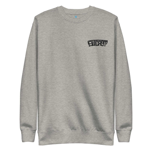 Outcast Graffiti Tag sweatshirt gray B.Different Clothing graffiti street art inspired streetwear brand