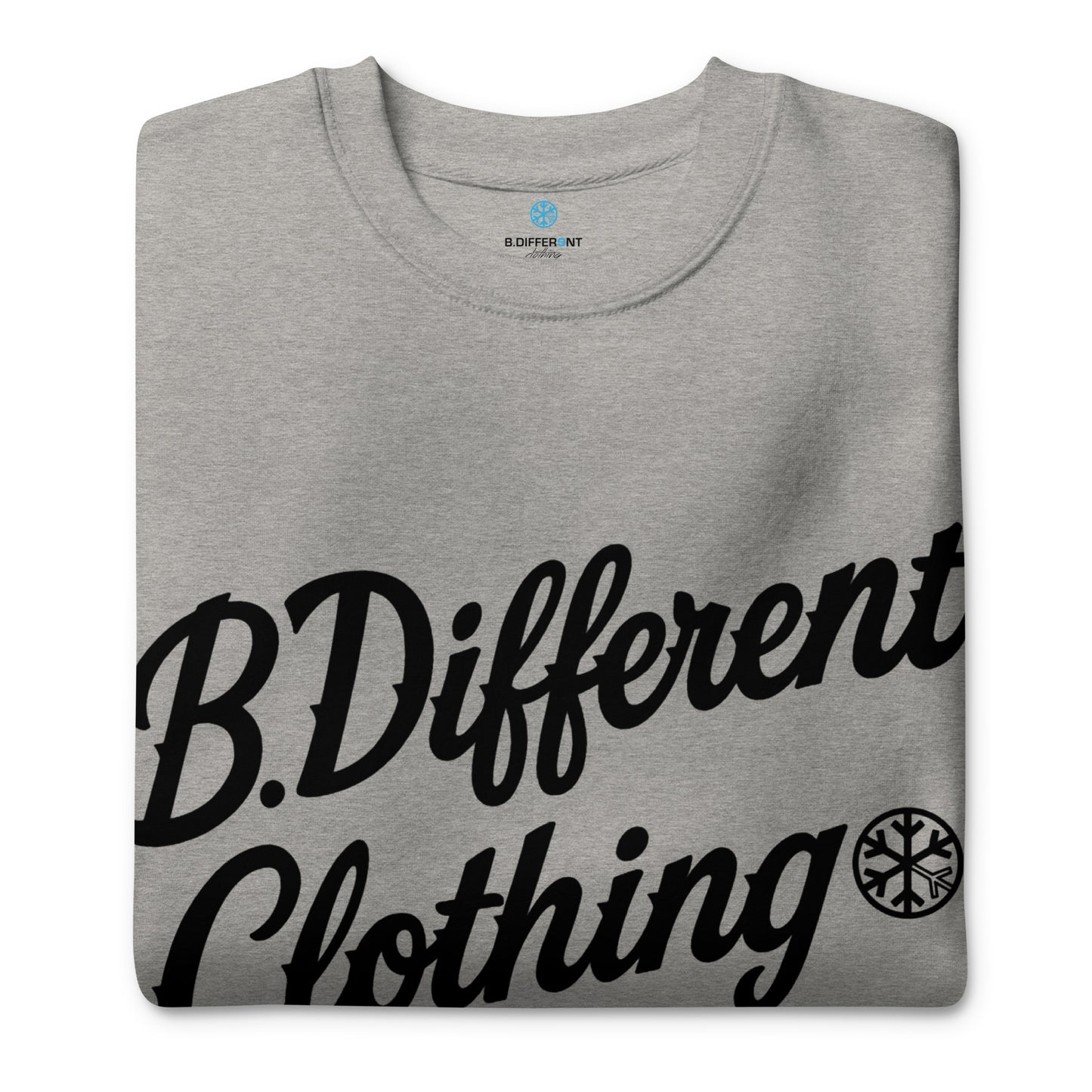 Gray-The League Sweatshirt from B.Different Clothing, folded, graffiti-inspired streetwear