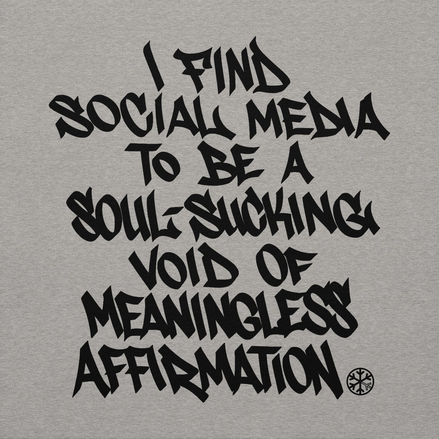 Gray-Social Media Graffiti Tag Sweatshirt from B.Different Clothing, graphic, graffiti-inspired streetwear