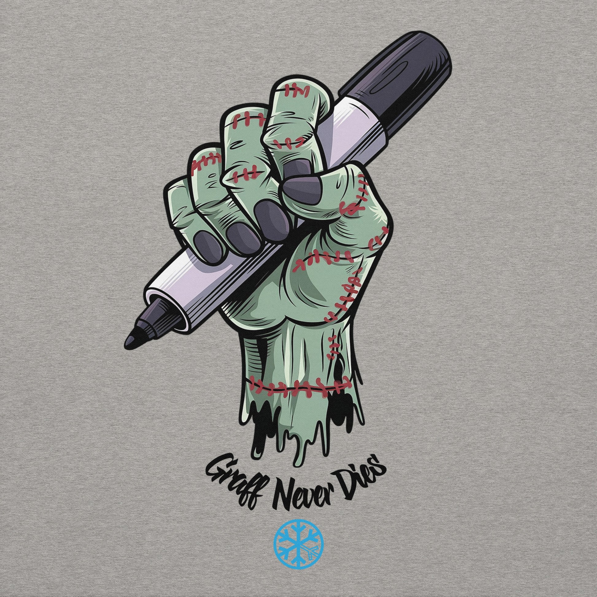 Gray-Thing Graffiti Sweatshirt from B.Different Clothing, graphic, graffiti-inspired streetwear