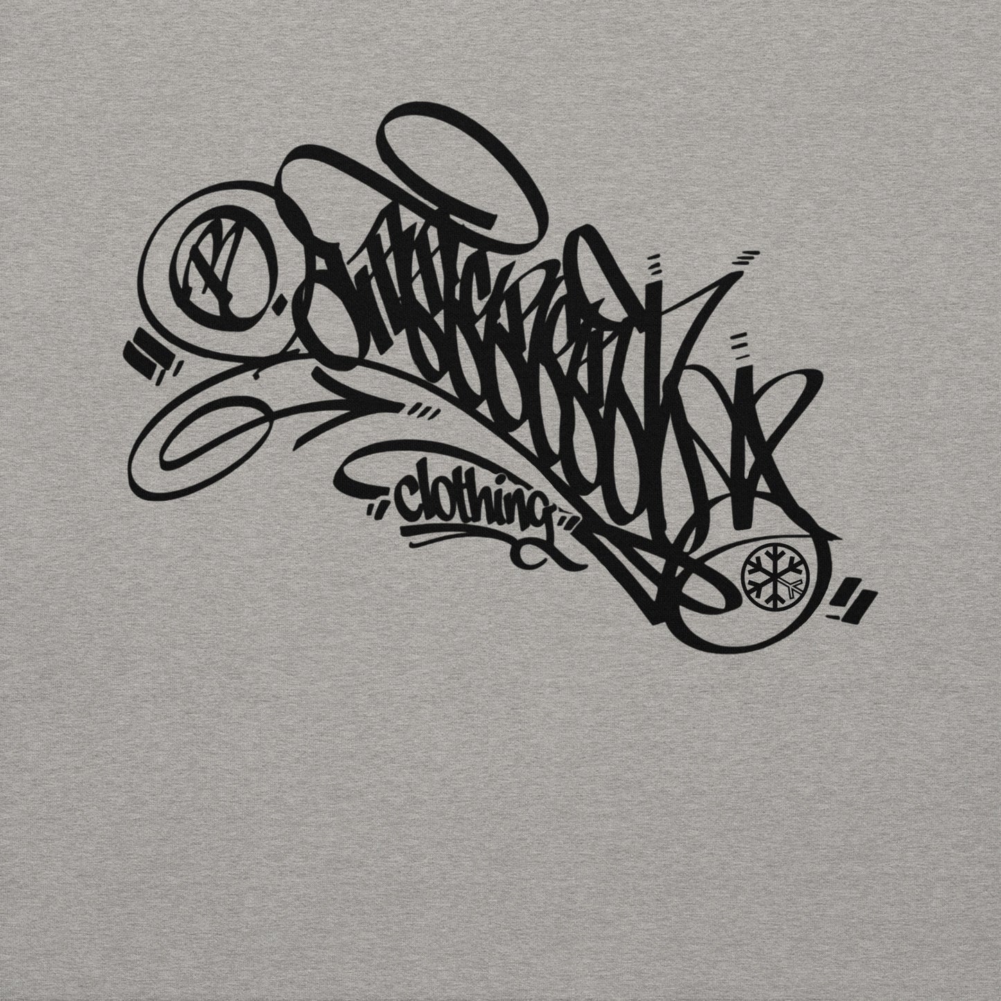 Gray-B.Different Clothing Graffiti Tag Sweatshirt from B.Different Clothing, graphic, graffiti-inspired streetwear